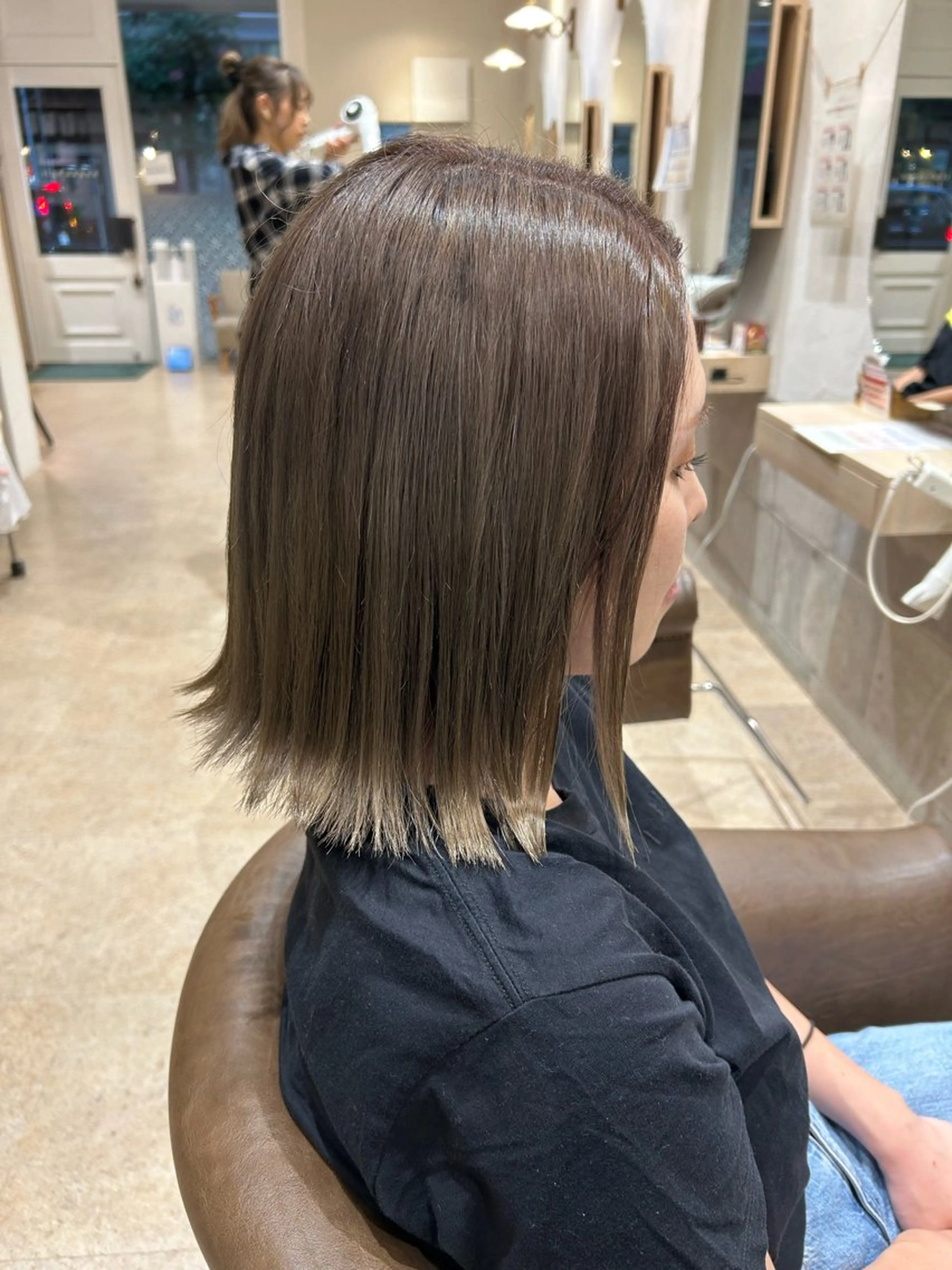 ミディアム カラー unpeu hair 二条店所属・中山 海舟のヘアスタイル