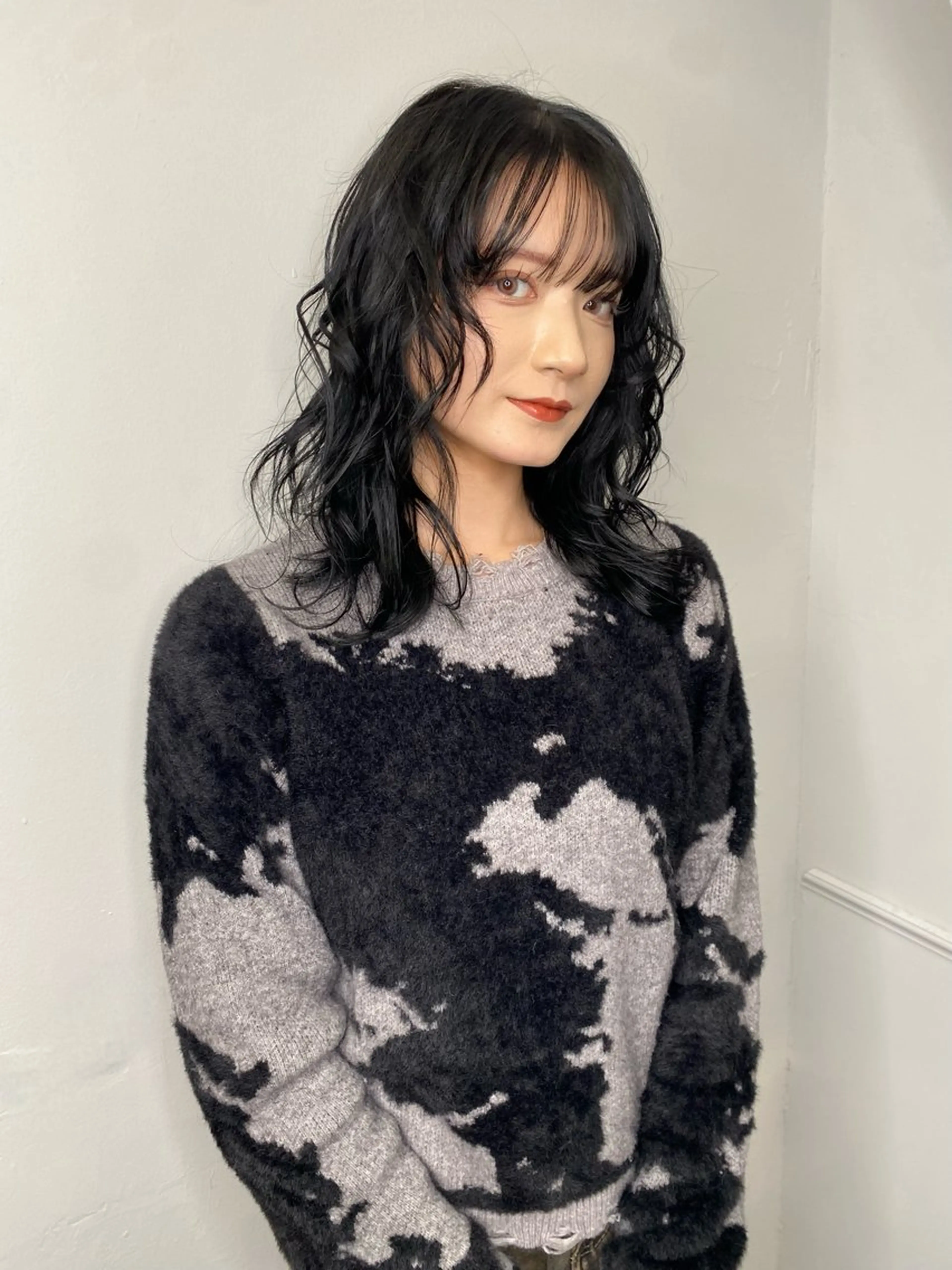 セミロング カラー land所属・透明感カラー/レイヤ ー🌙Honokaのヘアスタイル