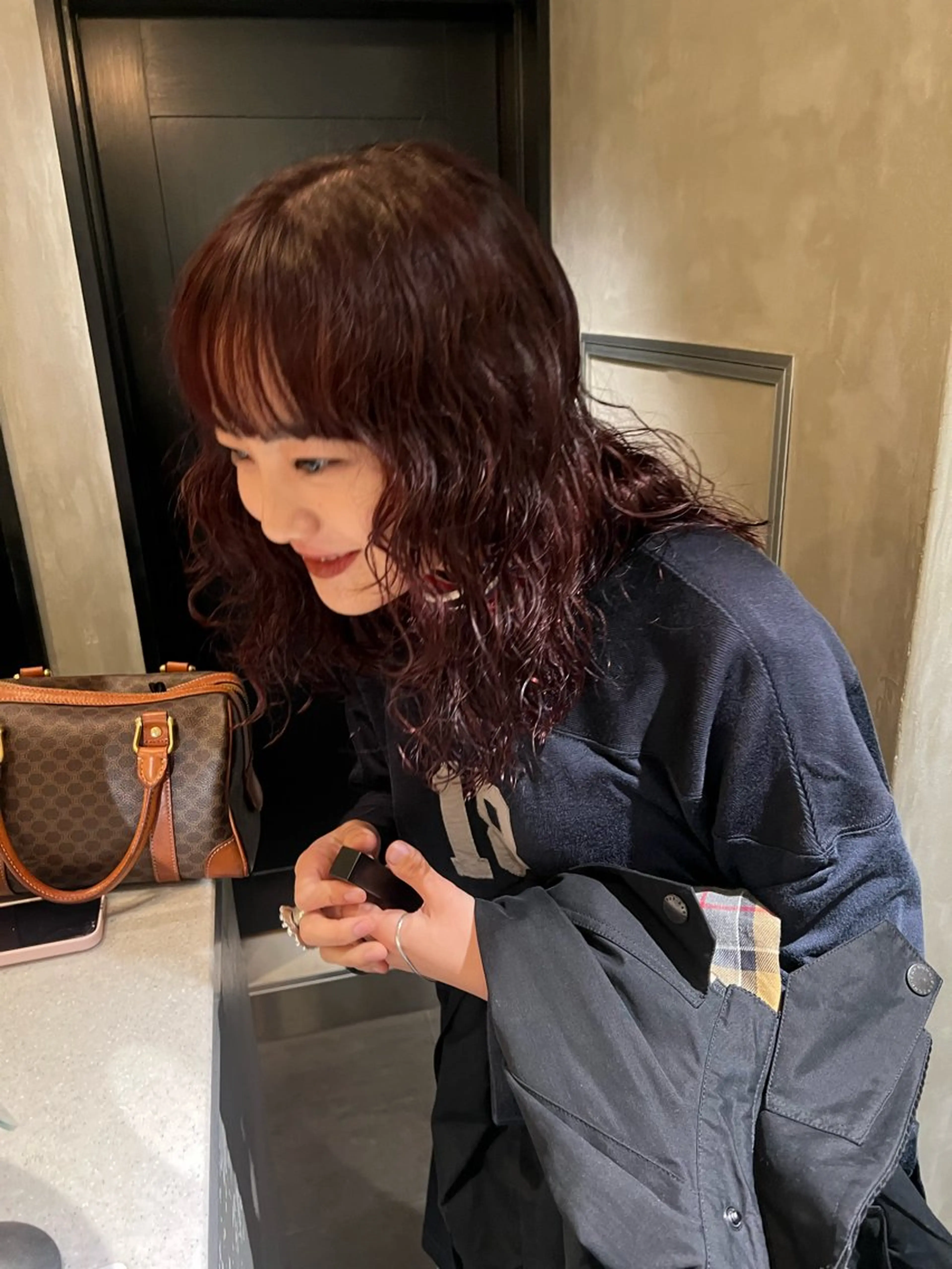 セミロング カラー パーマ カット パーマ トリートメント アンニュイヘア🪽 ayumiのヘアスタイル