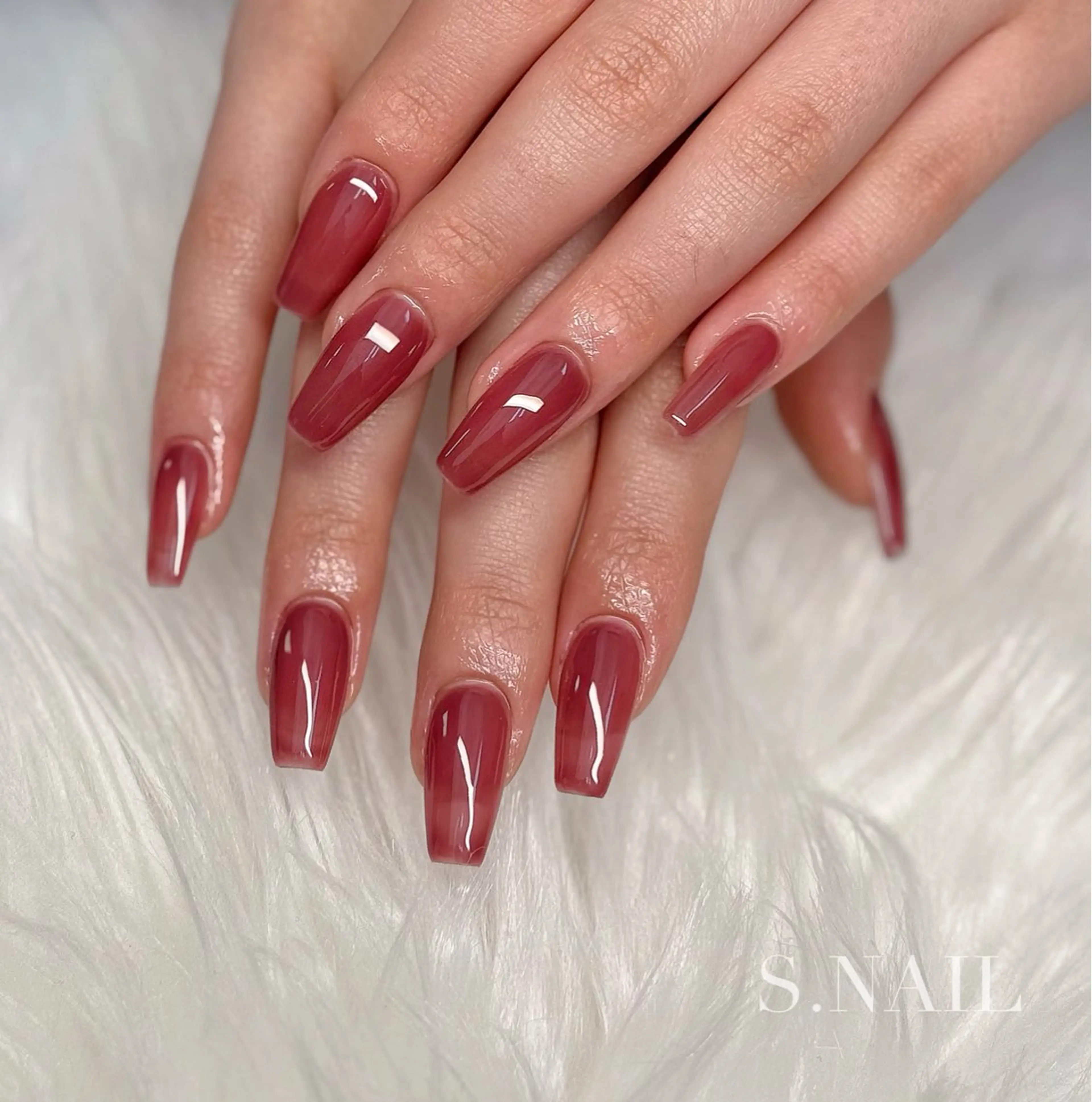 ネイル ワンカラーネイル ハンドネイル S♡NAIL所属・S.NAIL Suuのネイルデザイン