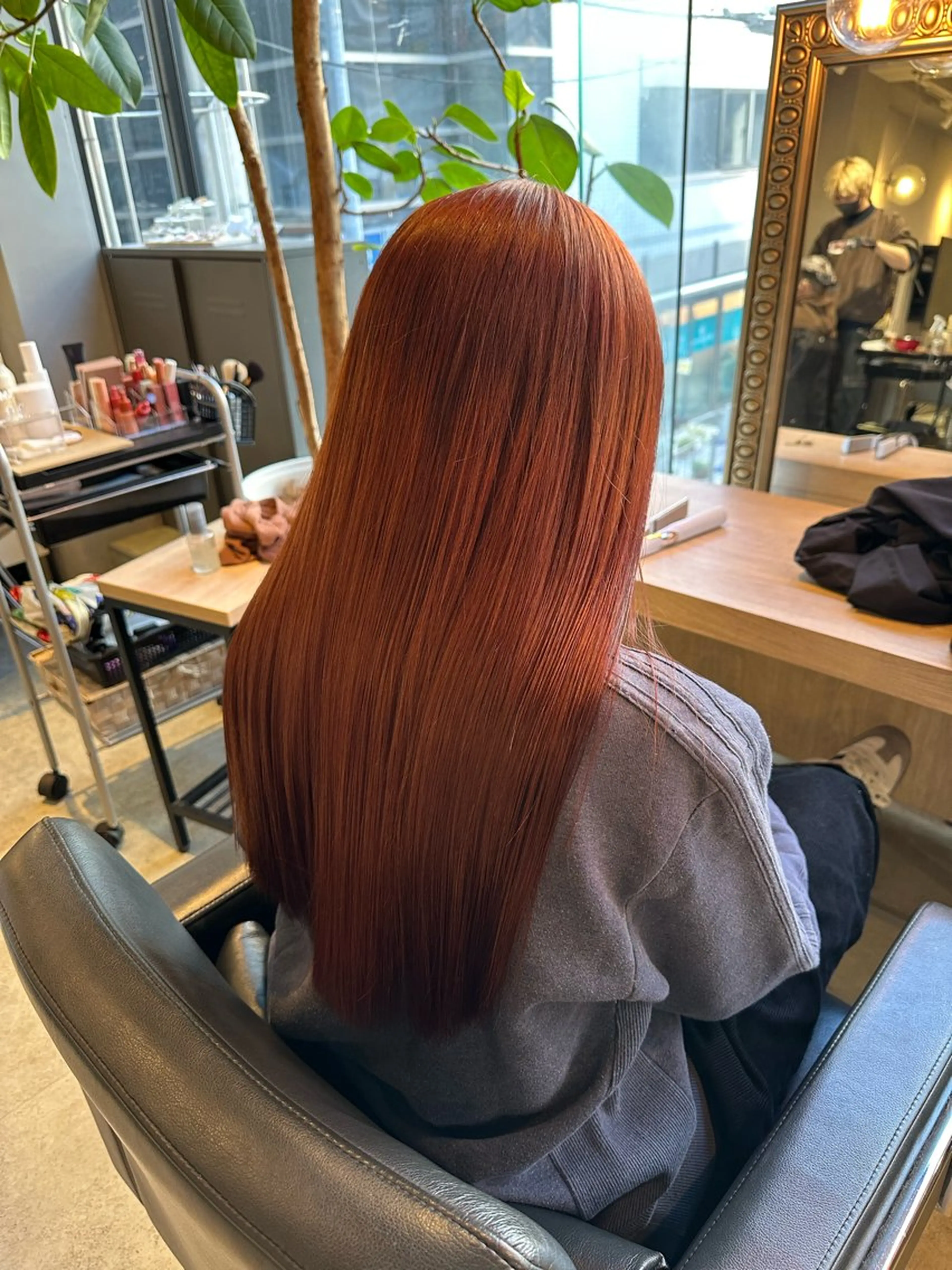 ロング カラー カット エクステ 美髪・シールエクステ ホソタニリョウコのヘアスタイル