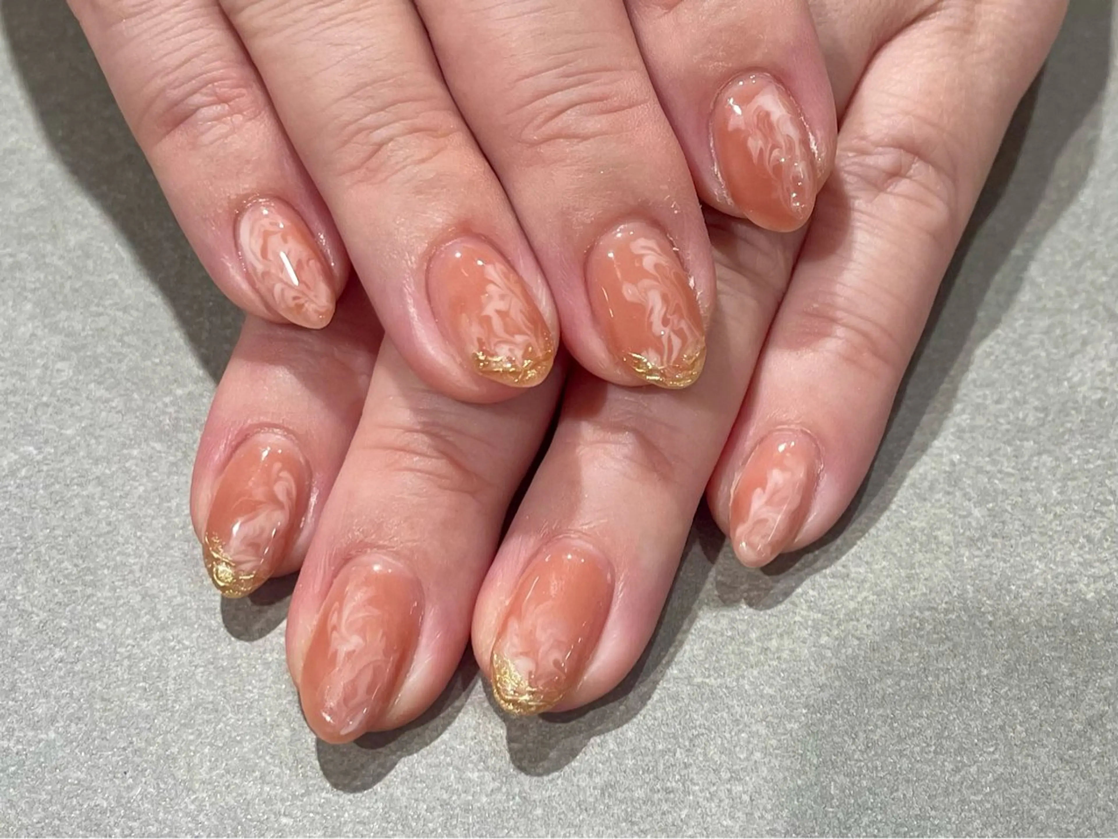 ネイル ミラーネイル ハンドネイル &robe 銀座店 yumekaのネイルデザイン