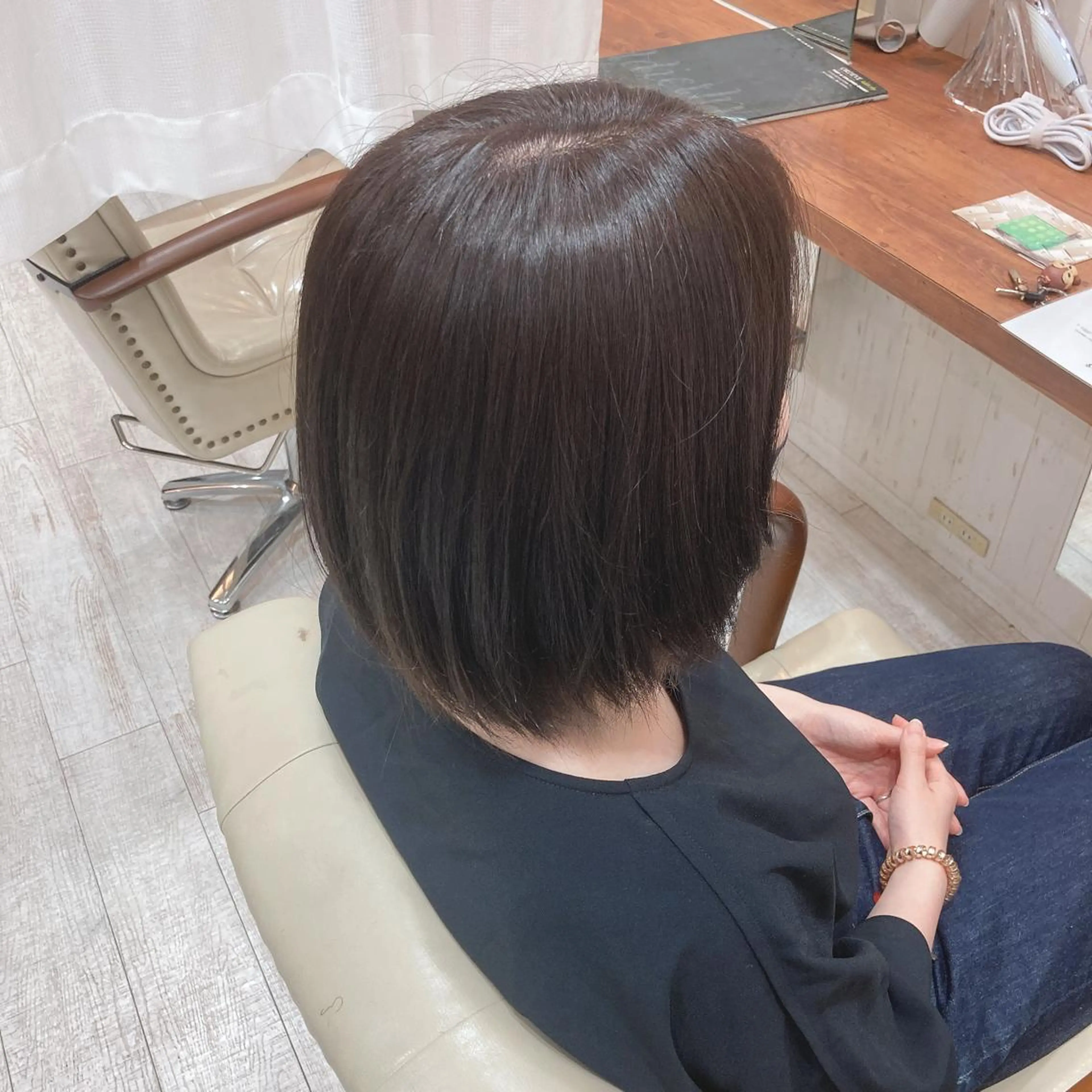 ショート カット ヘアカラー トリートメント 上野湧太 髪質改善/艶カラーのヘアスタイル