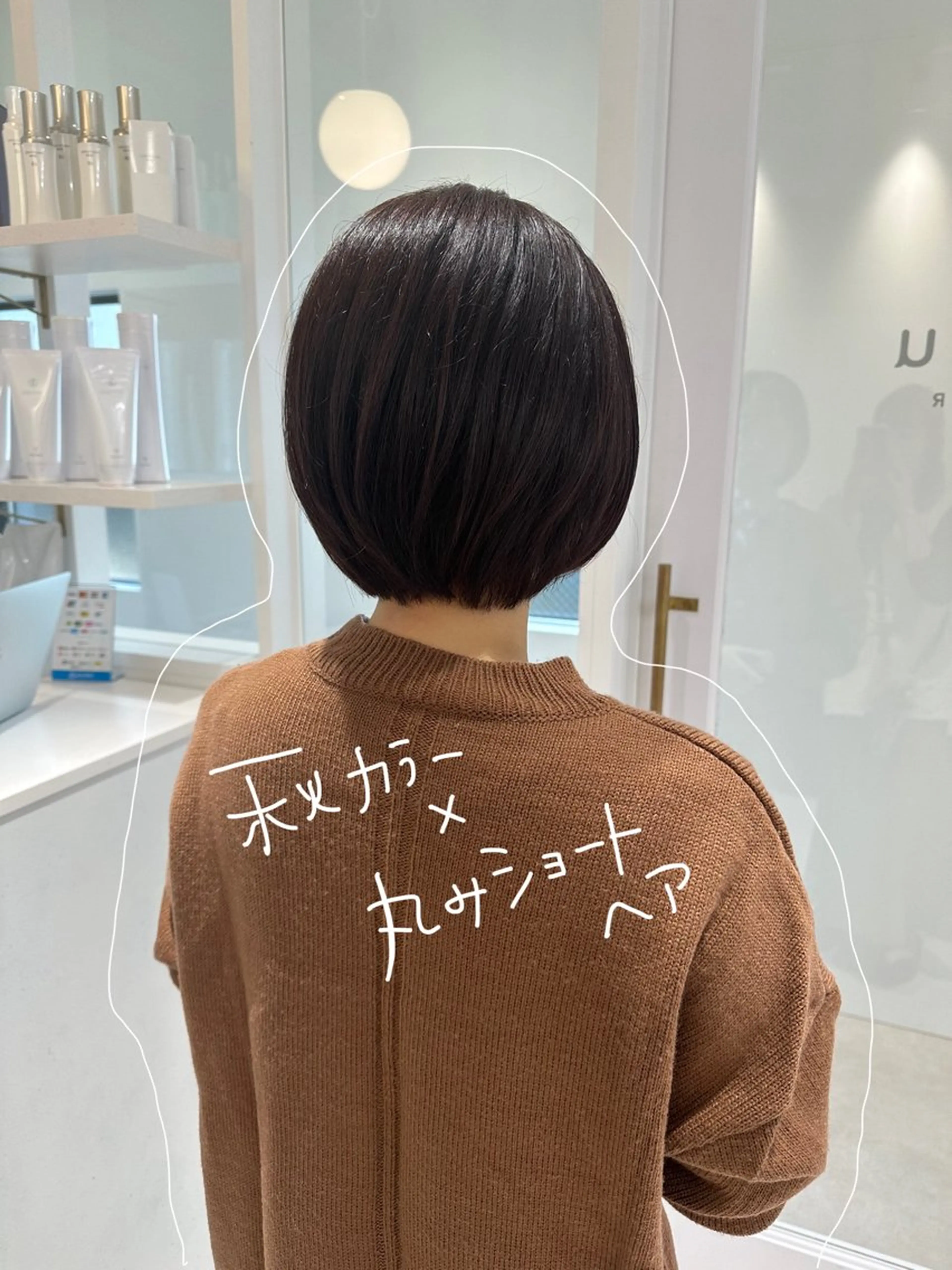 ショート カラー パーマ お洒落パーマ/ 艶カラー/michiのヘアスタイル