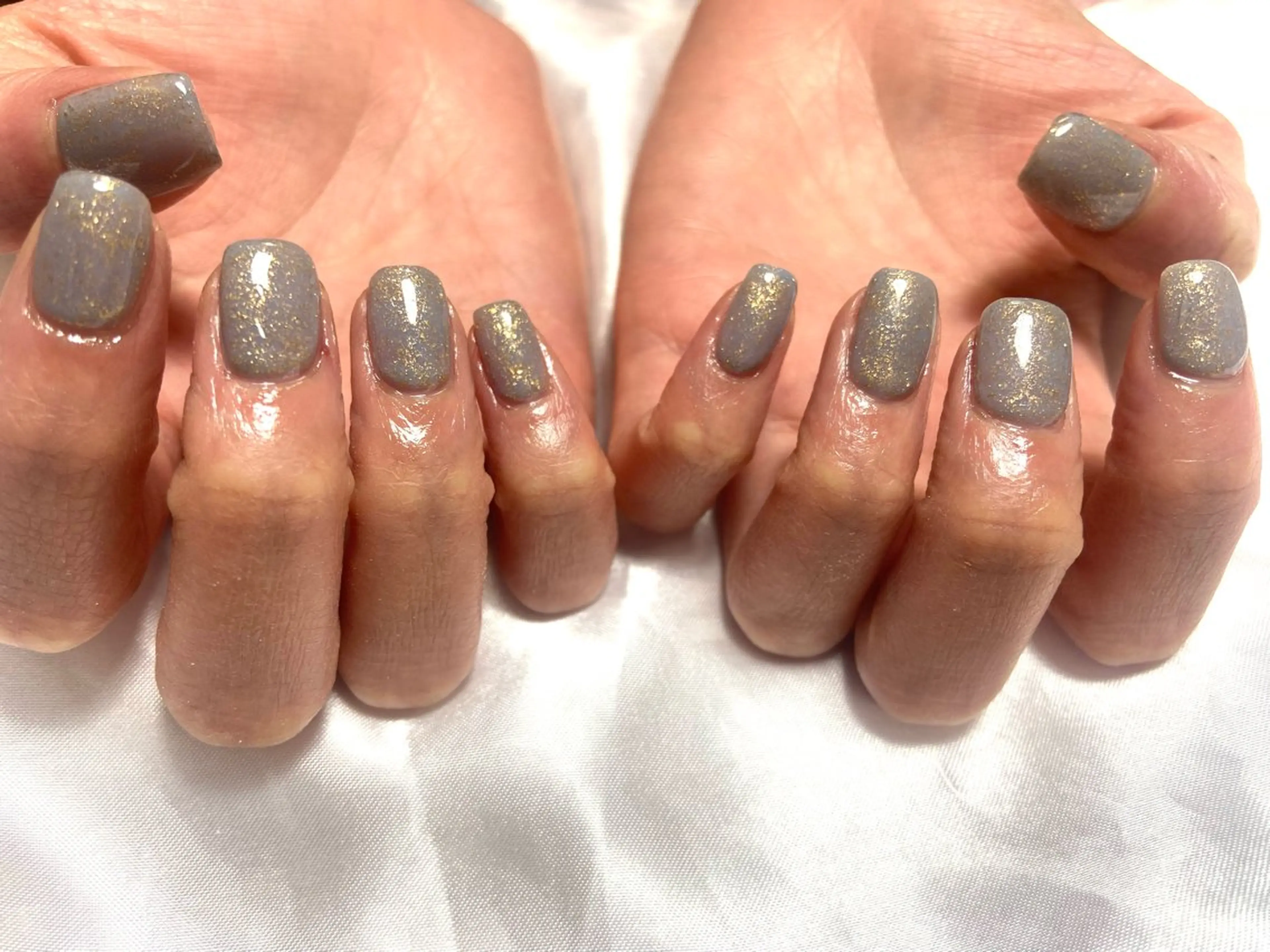 ネイル ジェルネイル 水色 ワンカラーネイル パラジェル ハンドネイル mako 🌷のネイルデザイン