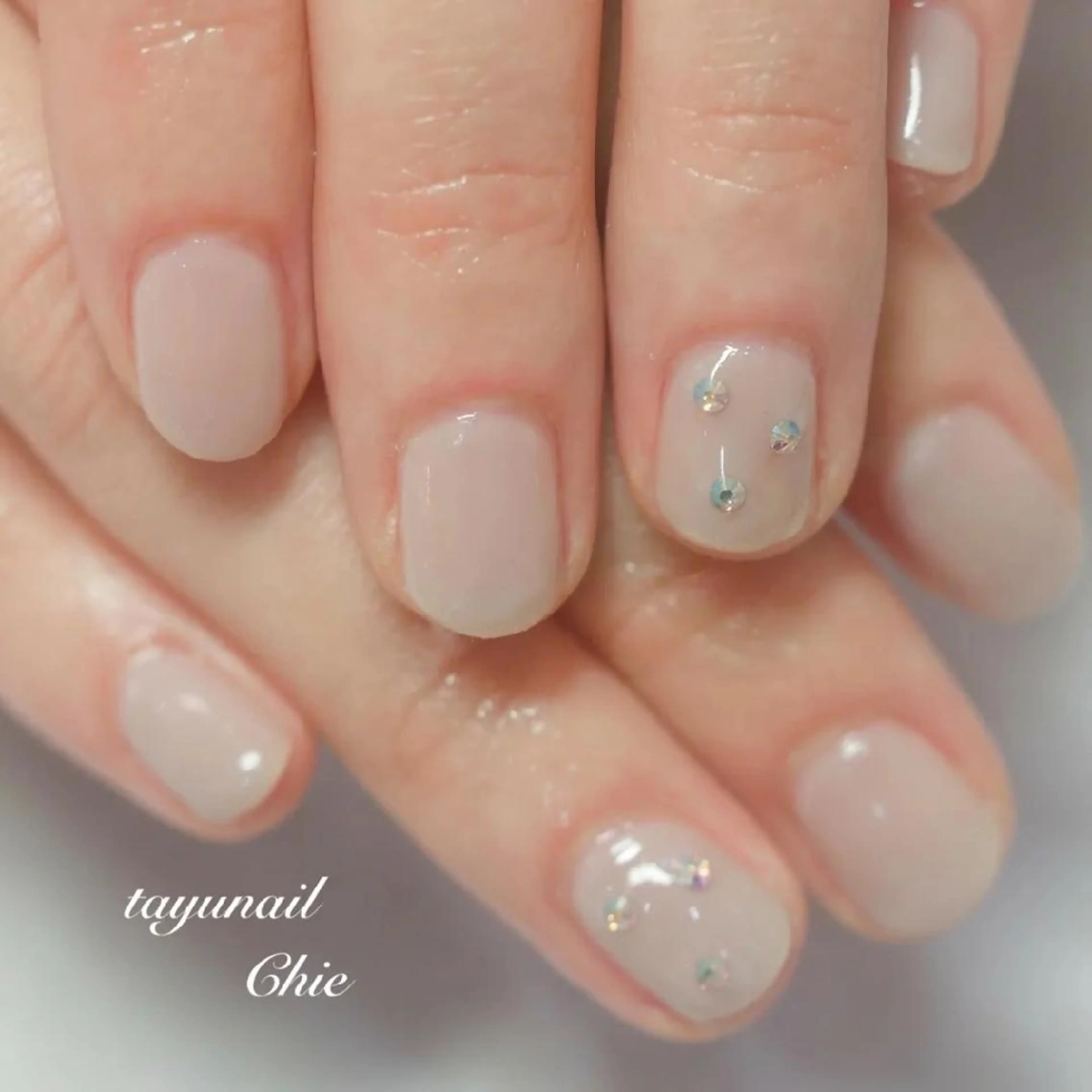 ネイル ブルー ジェルネイル パラジェル 冬ネイル ネイルサロン・ネイルスクール　たゆnail所属・ネイルサロン 【たゆnail】のネイルデザイン