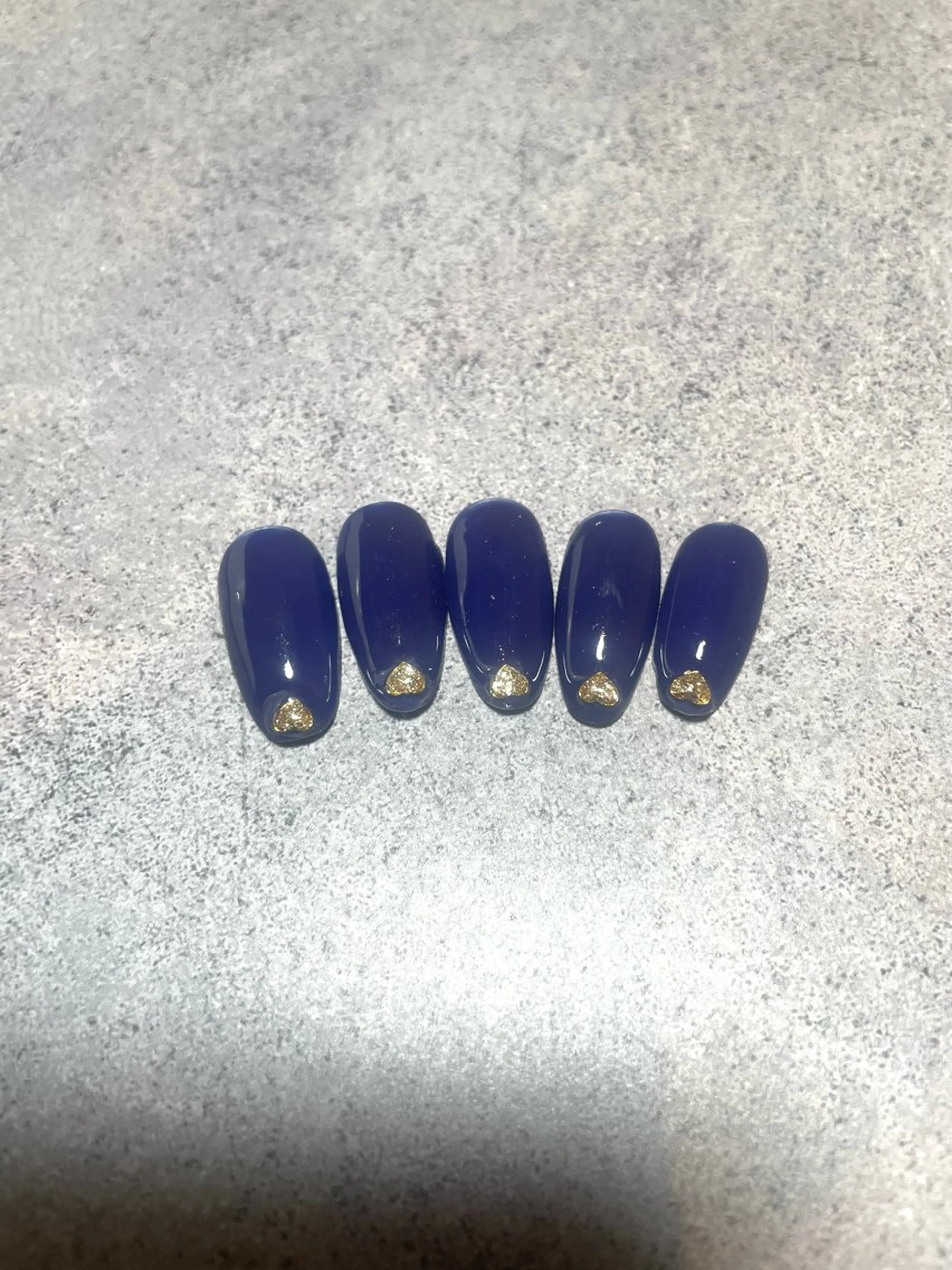 ネイル ブルー ラメ(グリッター) 吉川 由喜枝のネイルデザイン