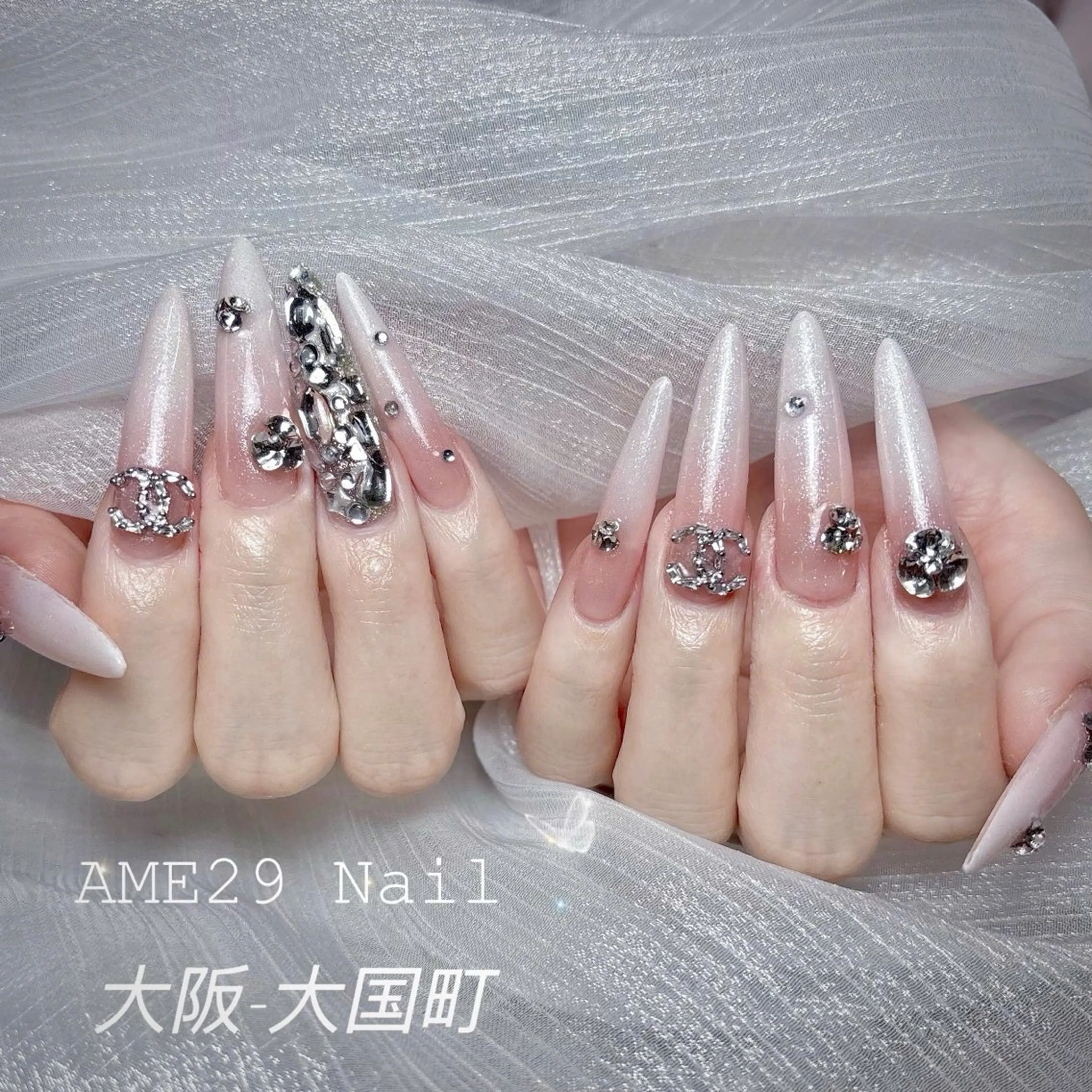 ロング AME29 Nail ネイルサロンのネイルデザイン