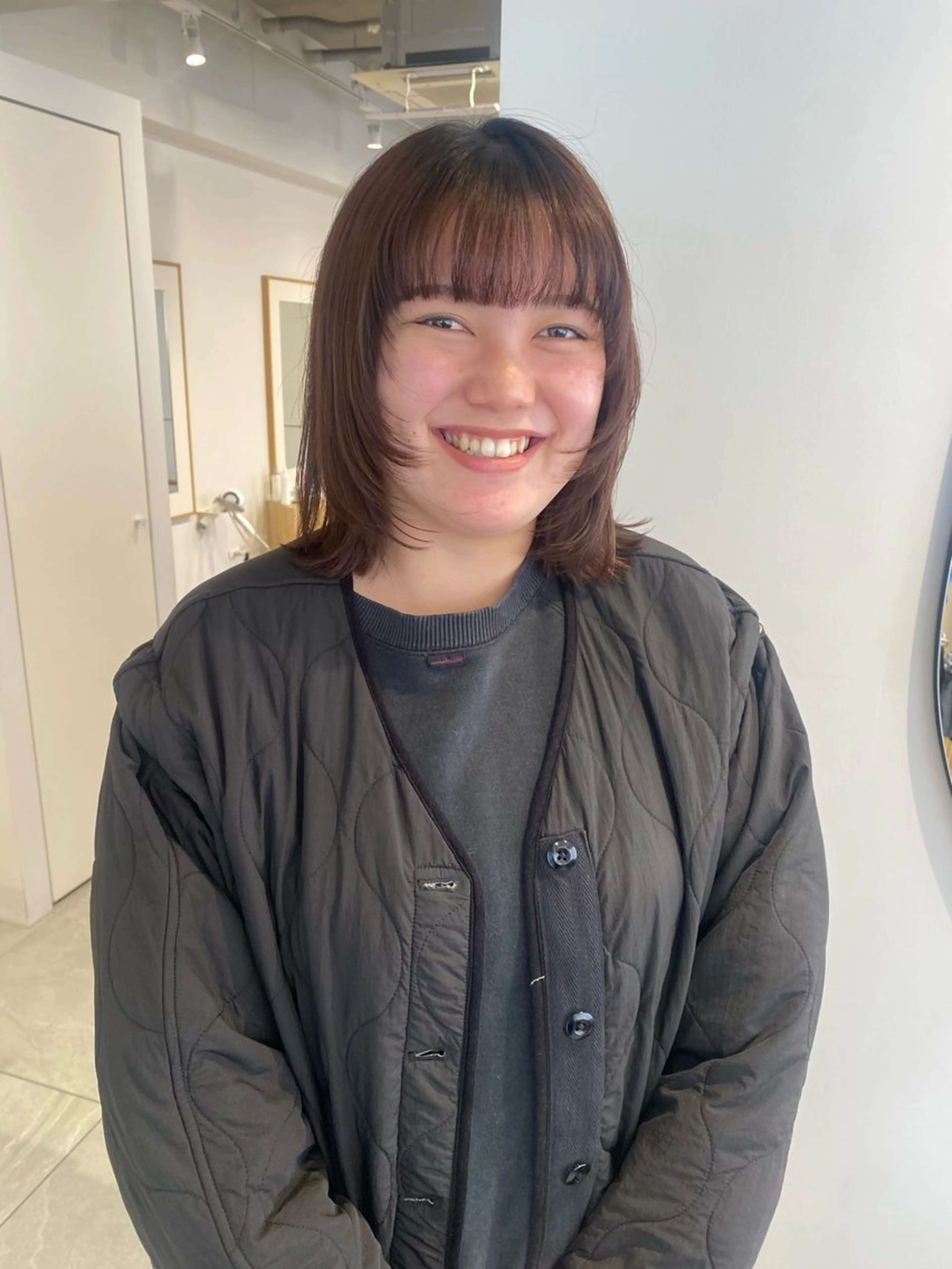 ミディアム knock所属・knock　國友 華乃のヘアスタイル