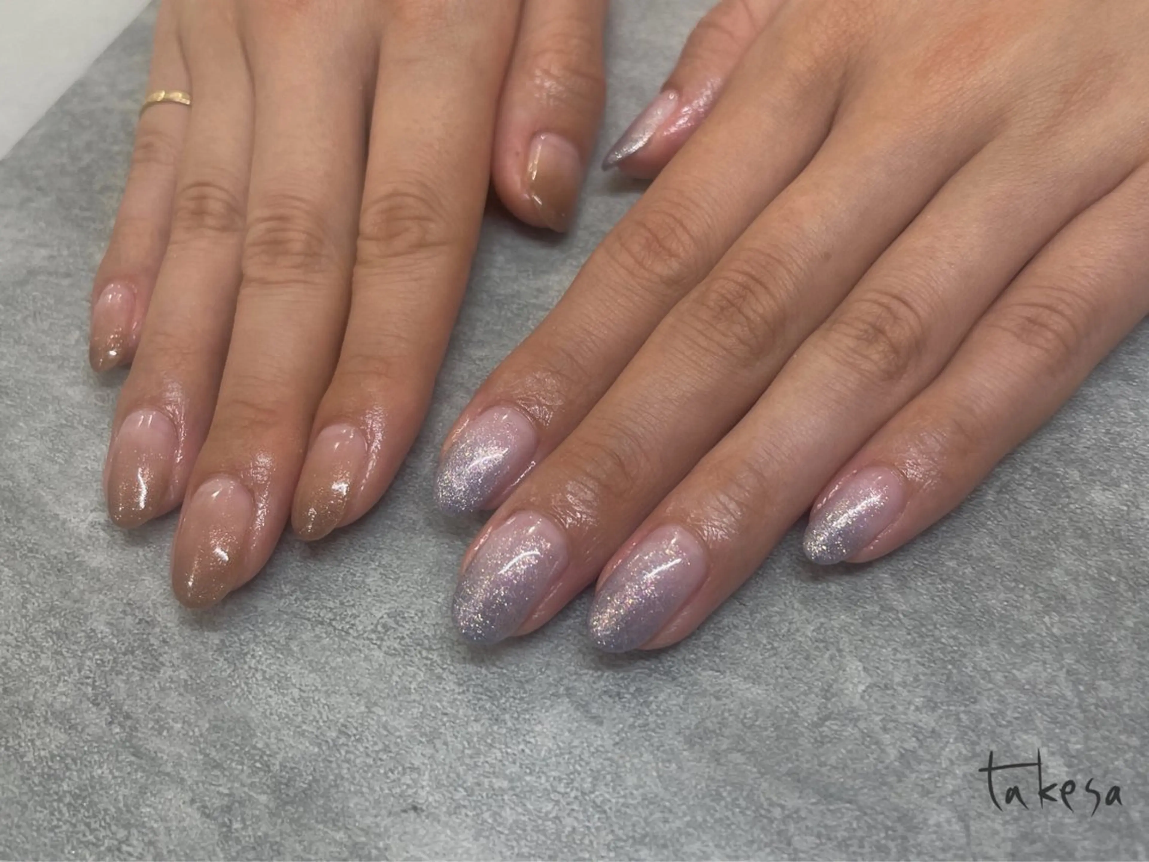 【オフあり】ハンドネイル 【グラデーション】※カラー1色の写真