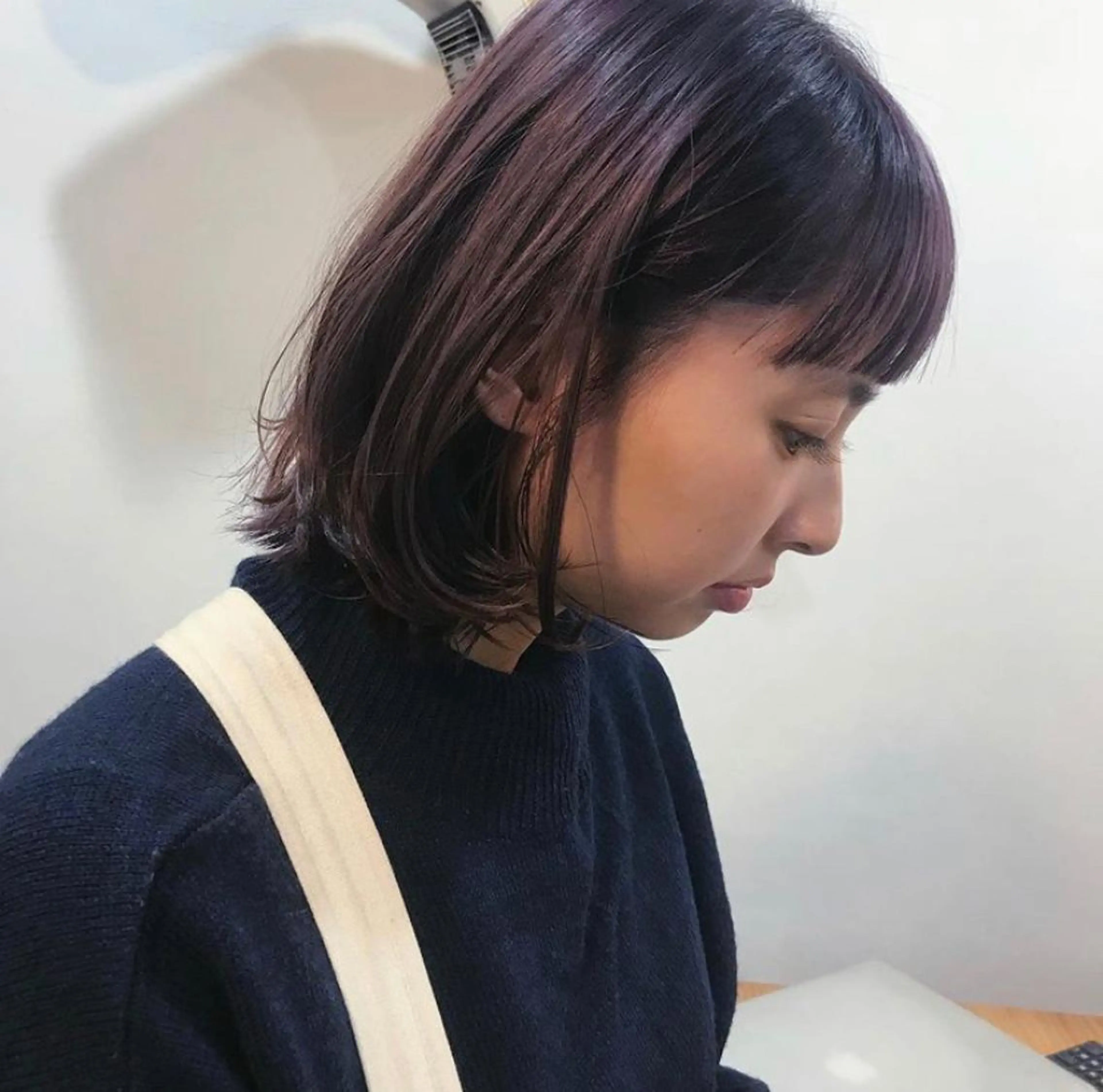 ミディアム カラー 【pejite】 Hinanoのヘアスタイル