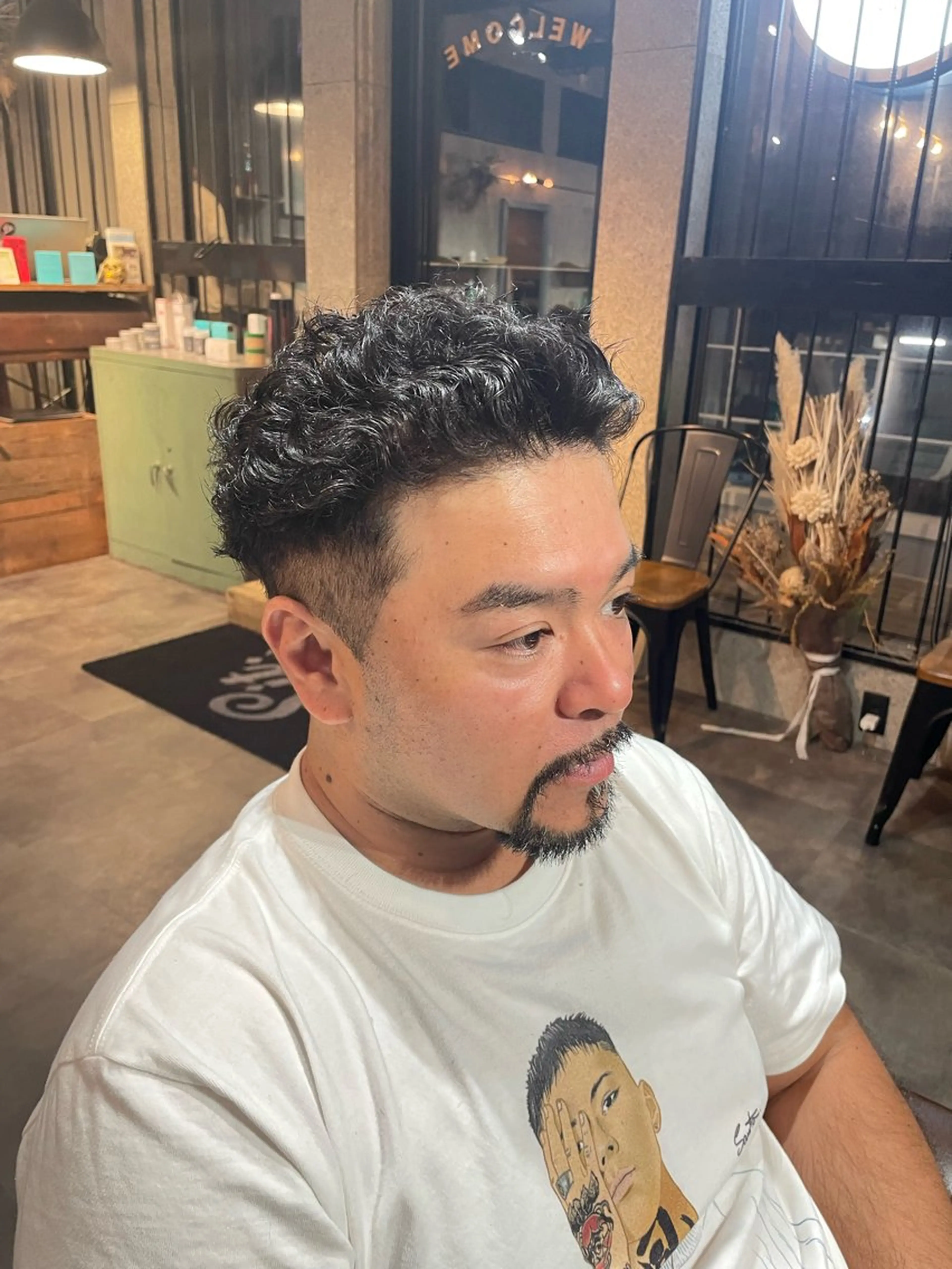 カット+極道パーマの写真