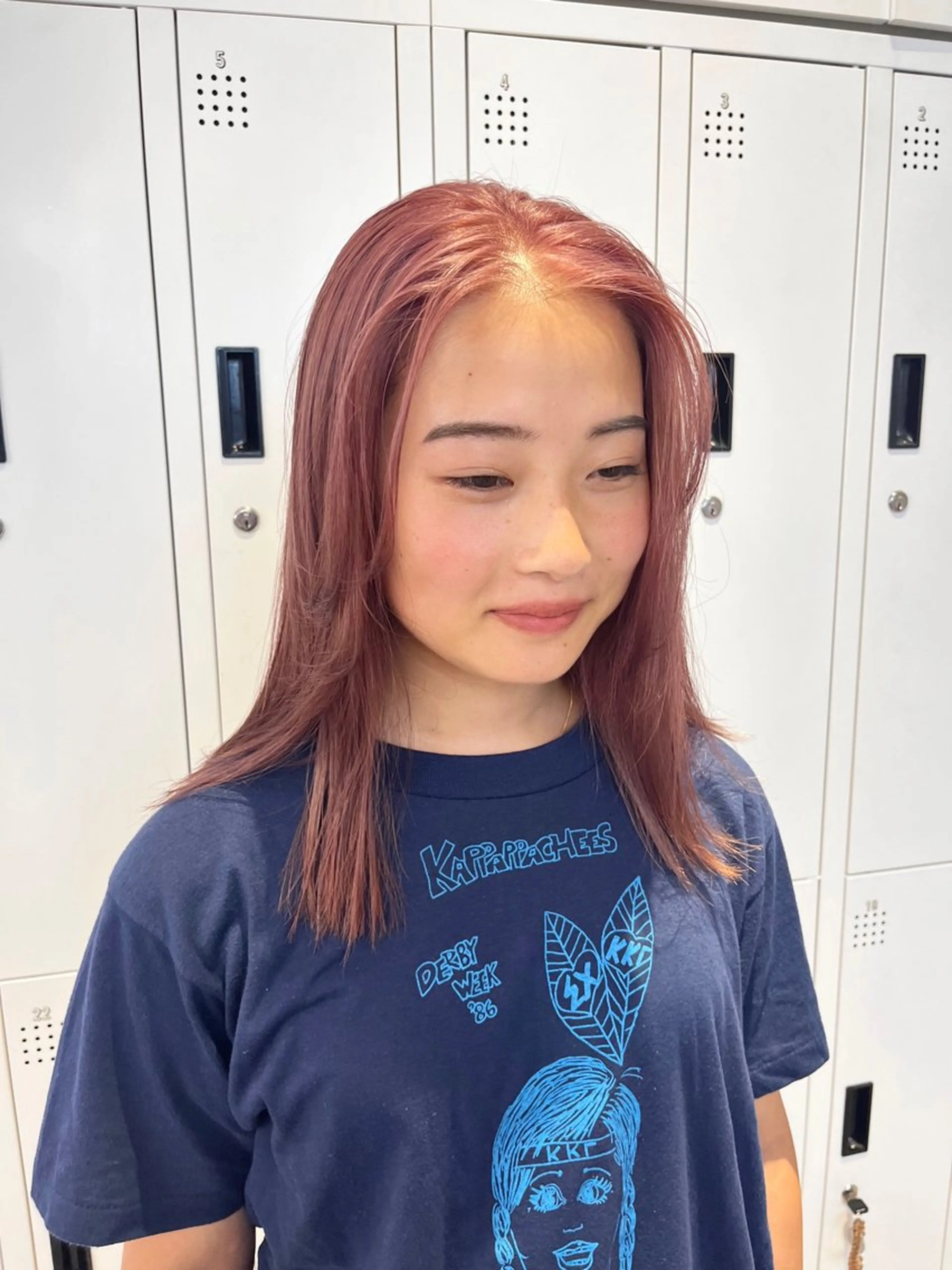 カラー ブリーチ ピンクカラー カット ヘアカラー トリートメント 吉祥寺/個性派/ kazuha🩰のヘアスタイル