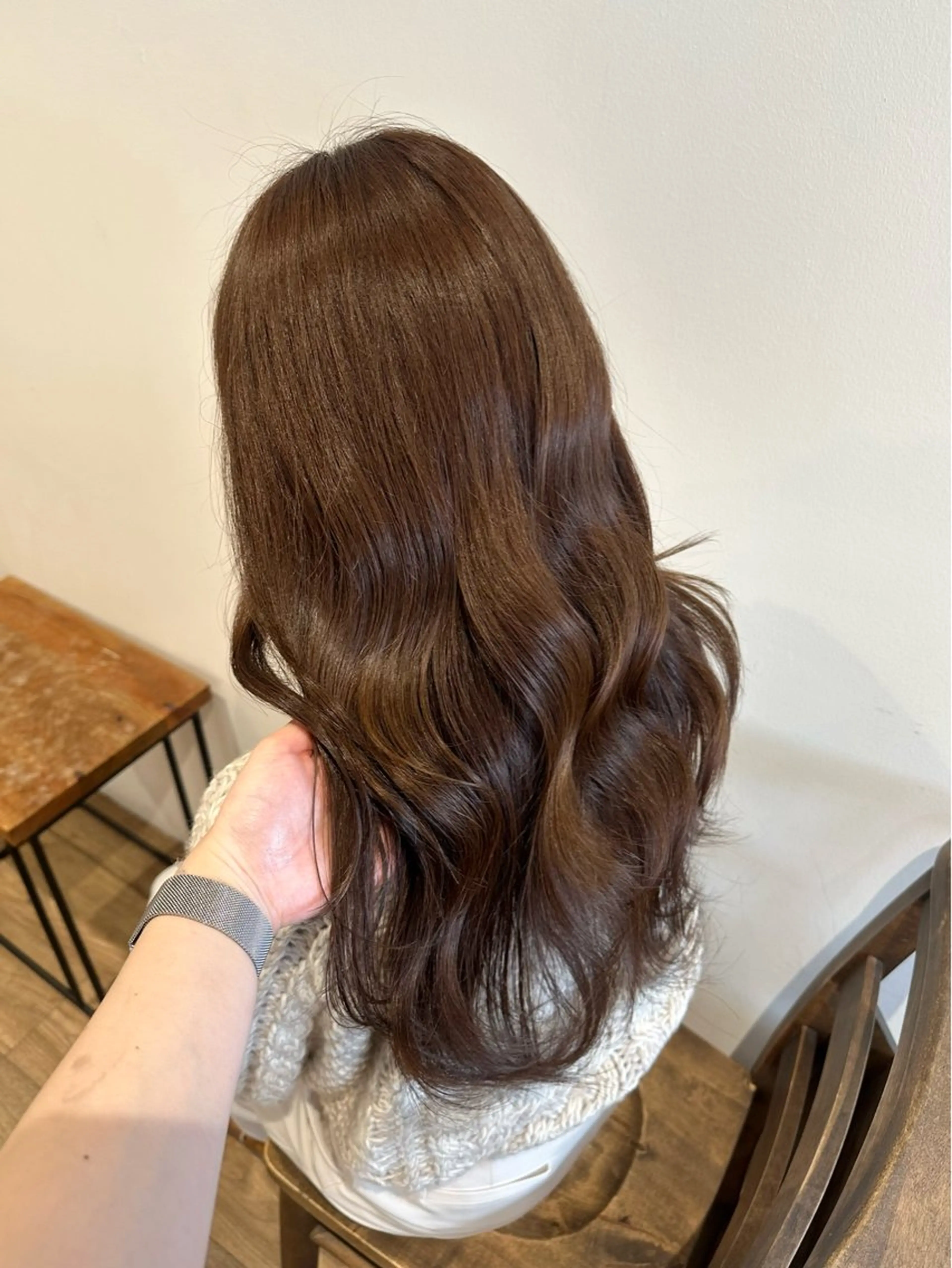 ロング カラー ヘアアレンジ ヘアカラー トリートメント Himawari♡ 柔らかいカラーのヘアスタイル