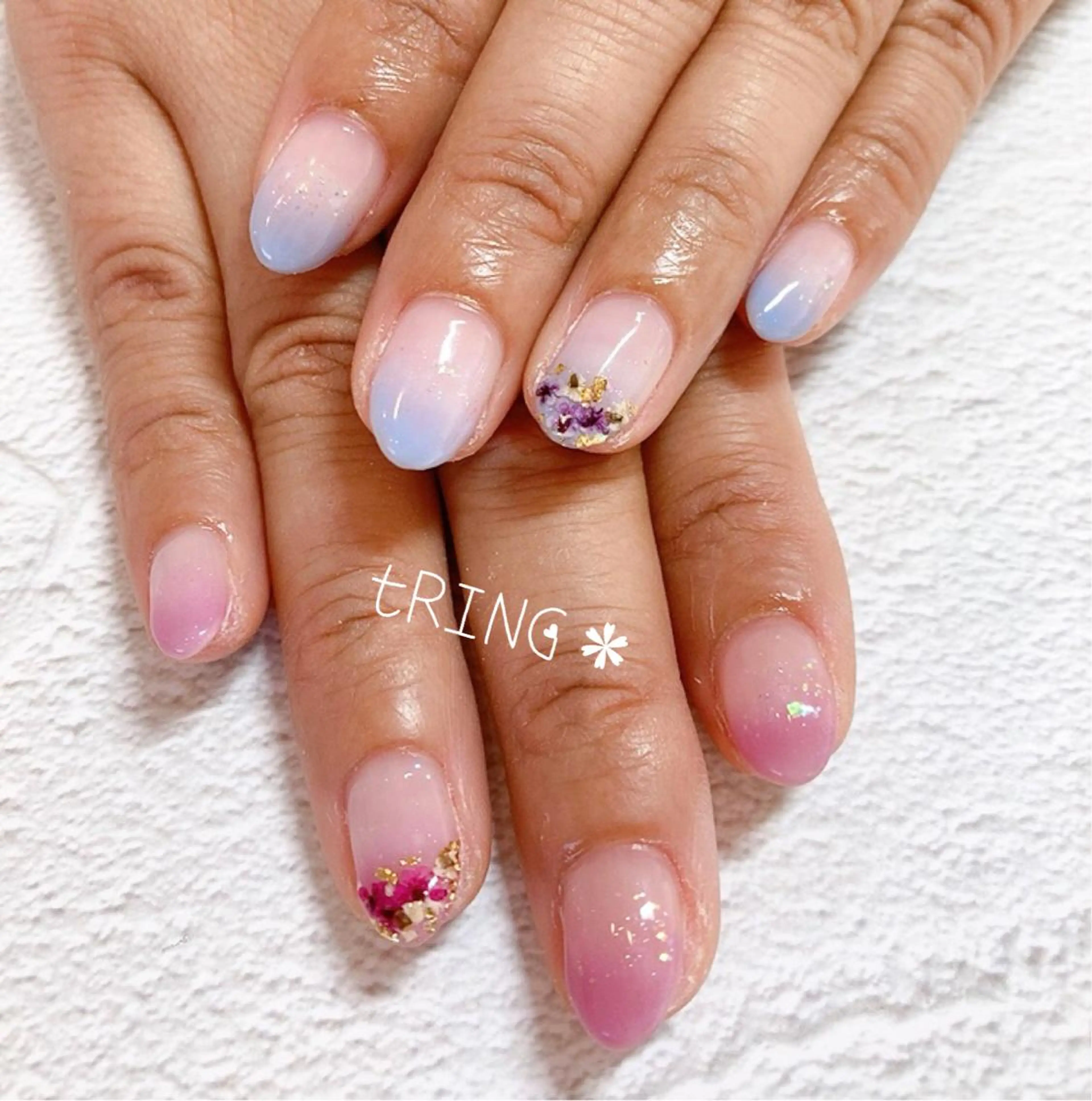 ネイル ハンドネイル tRING＊ しいの木台のネイルデザイン