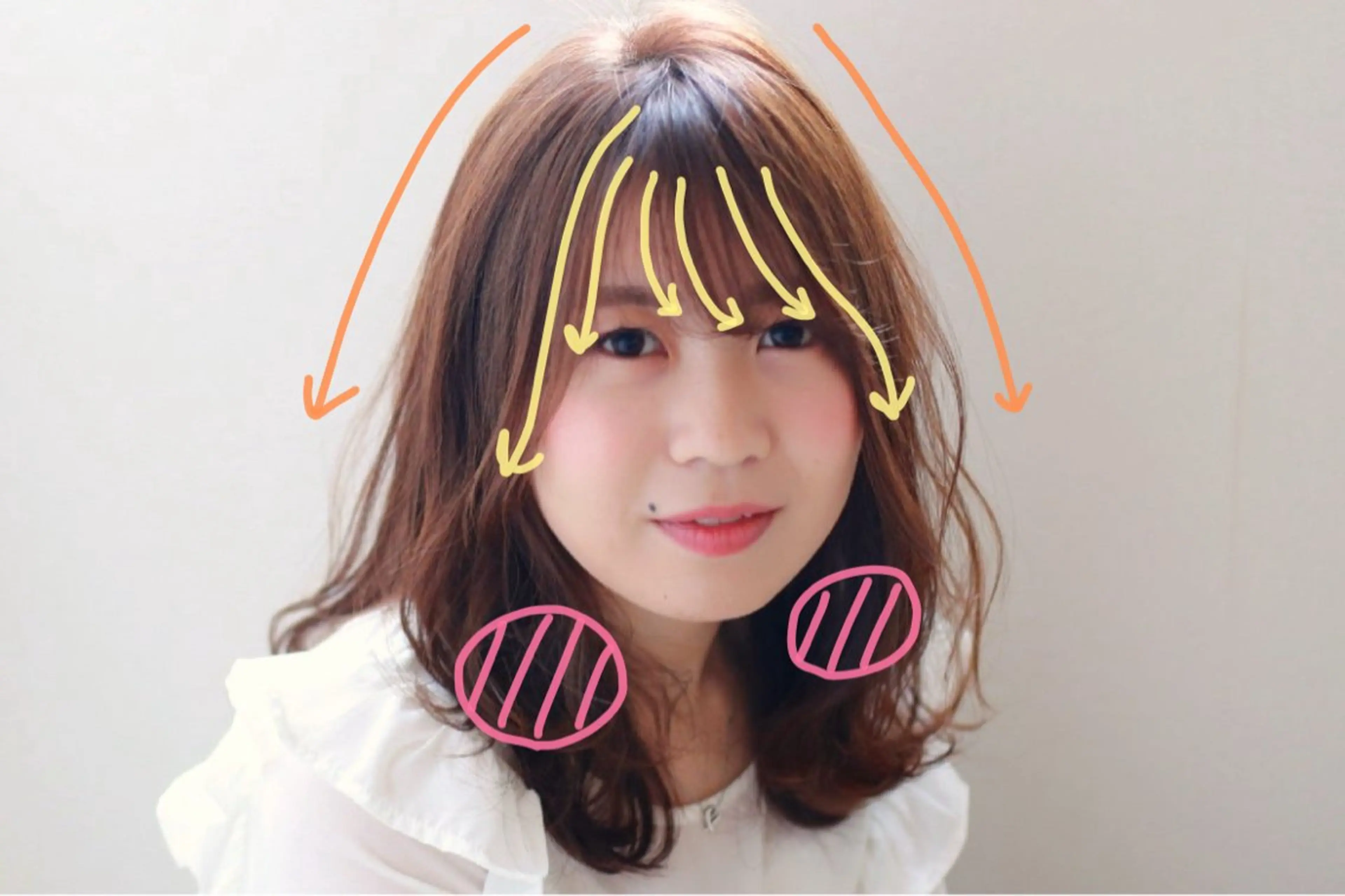 ミディアム 骨格/顔型/パーソナ ルカラー診断/中野のヘアスタイル