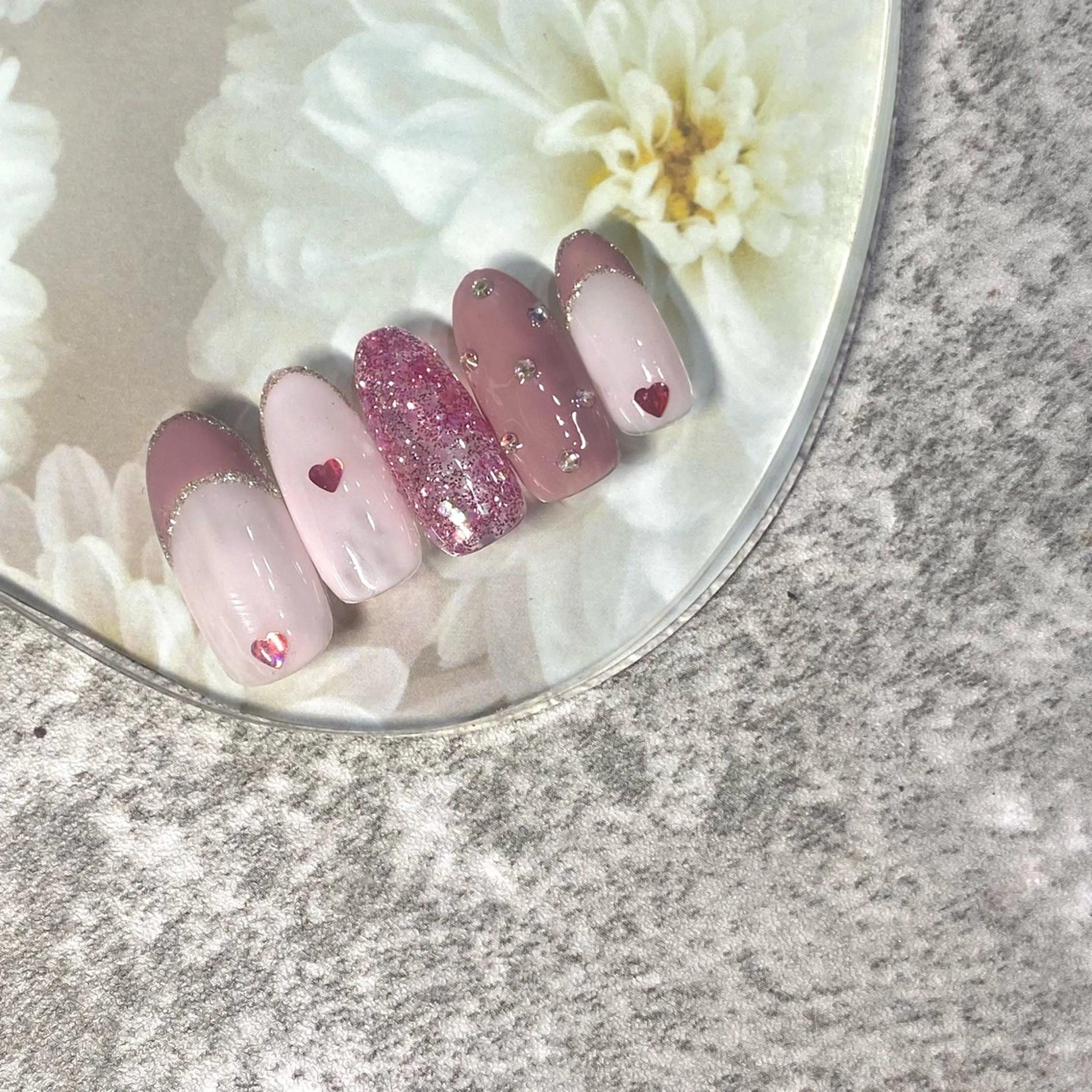 ネイル ハート ハンドネイル ★Rinail... .のネイルデザイン