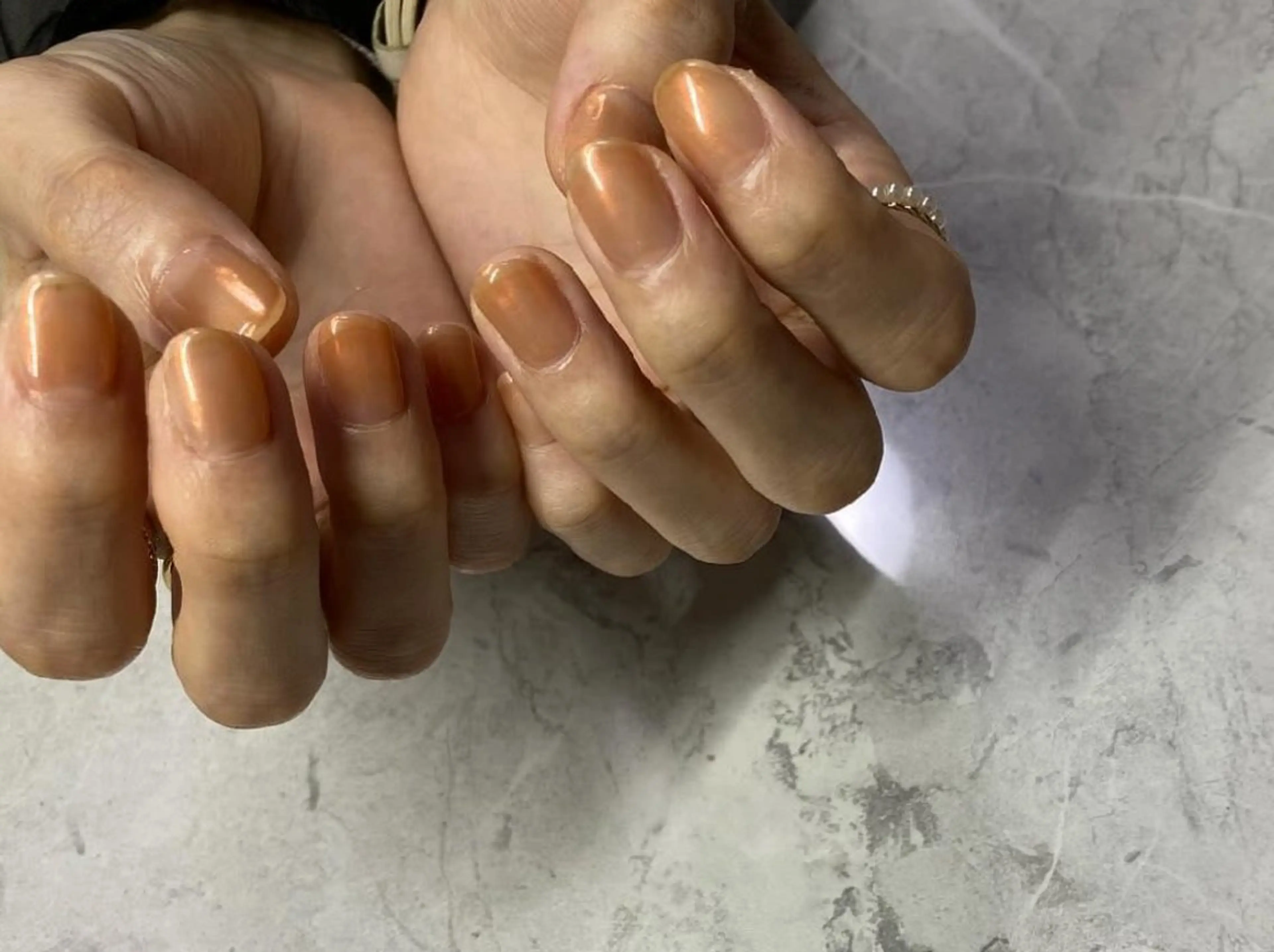 ネイル オーロラネイル ジェルネイル パラジェル ハンドネイル フットネイル milla. MAHOのネイルデザイン