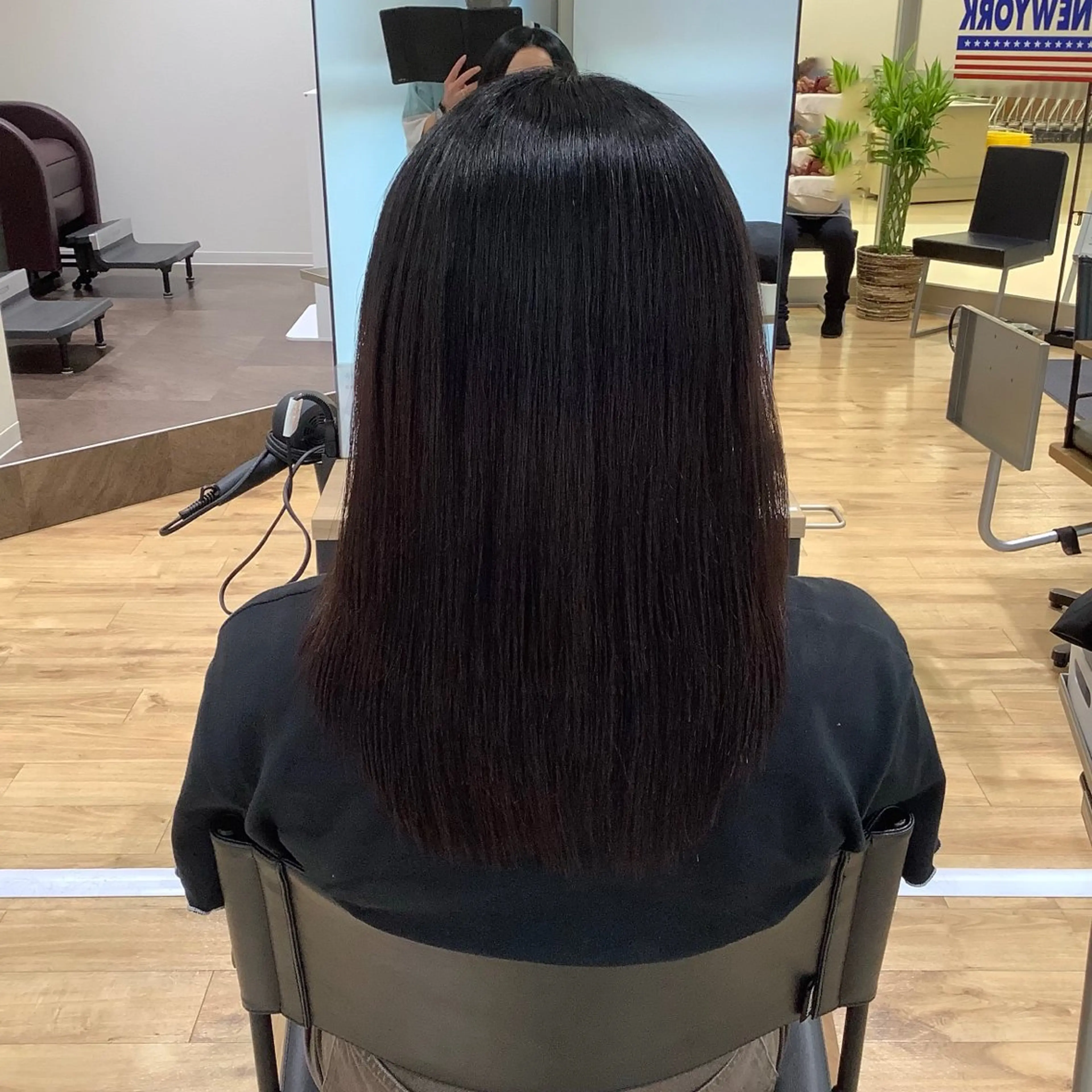 ロング パーマ 縮毛矯正 エイジングケア特化 美容師✂️山崎竜二のヘアスタイル