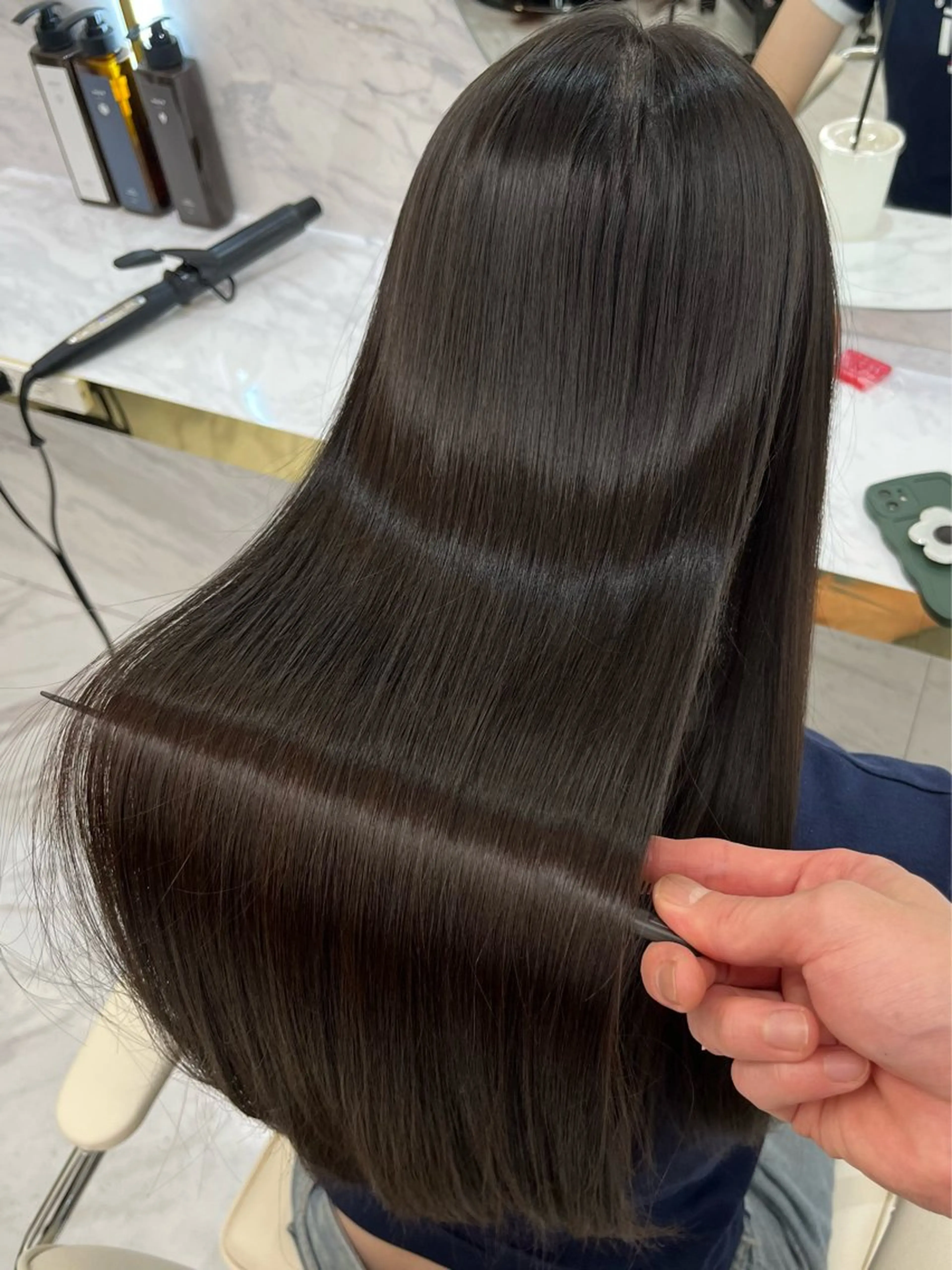 ロング 髪質改善縮毛矯正🫧 村上蒼生のヘアスタイル