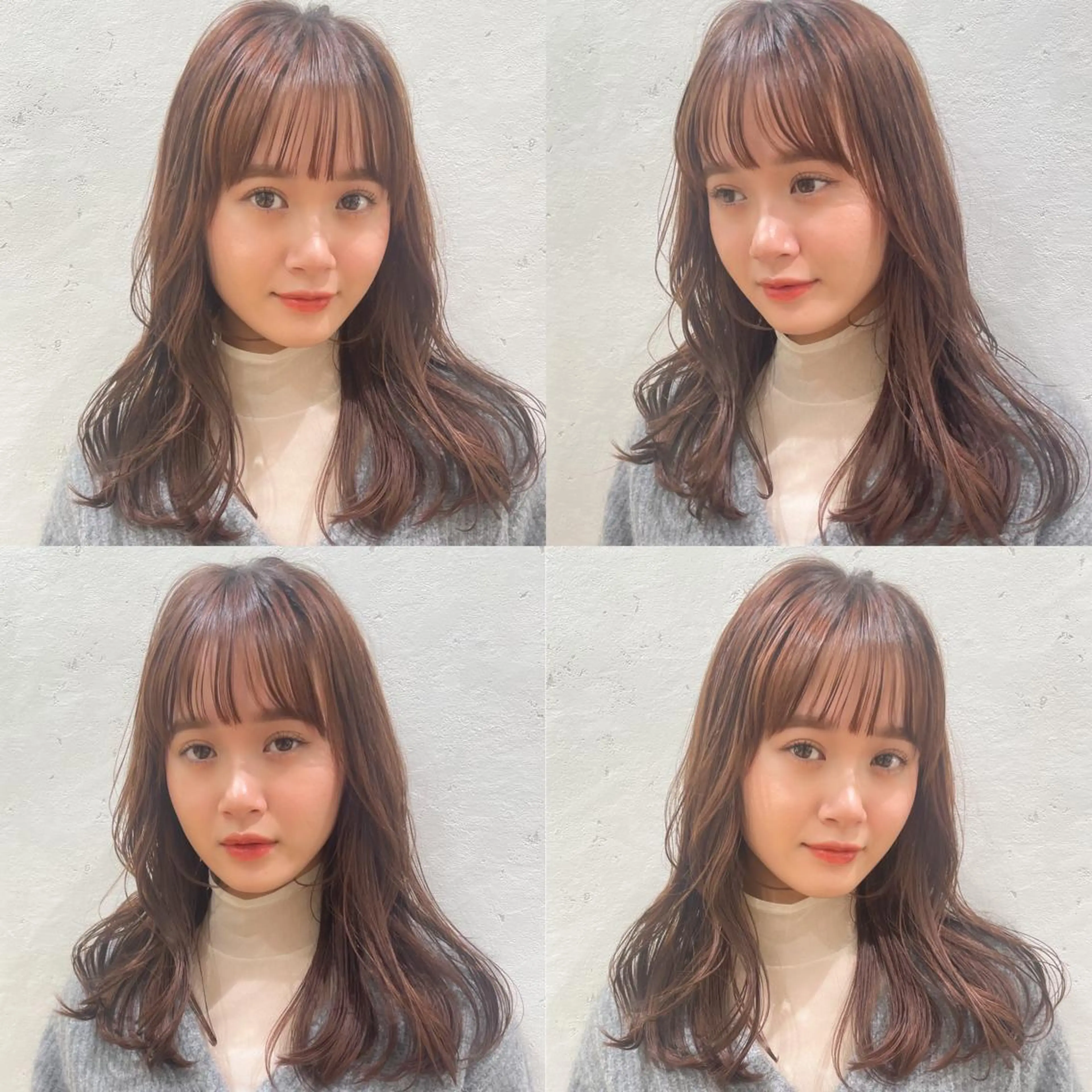 セミロング カット ヘアカラー トリートメント 産休中2026.4月 復帰予定/野崎華代のヘアスタイル