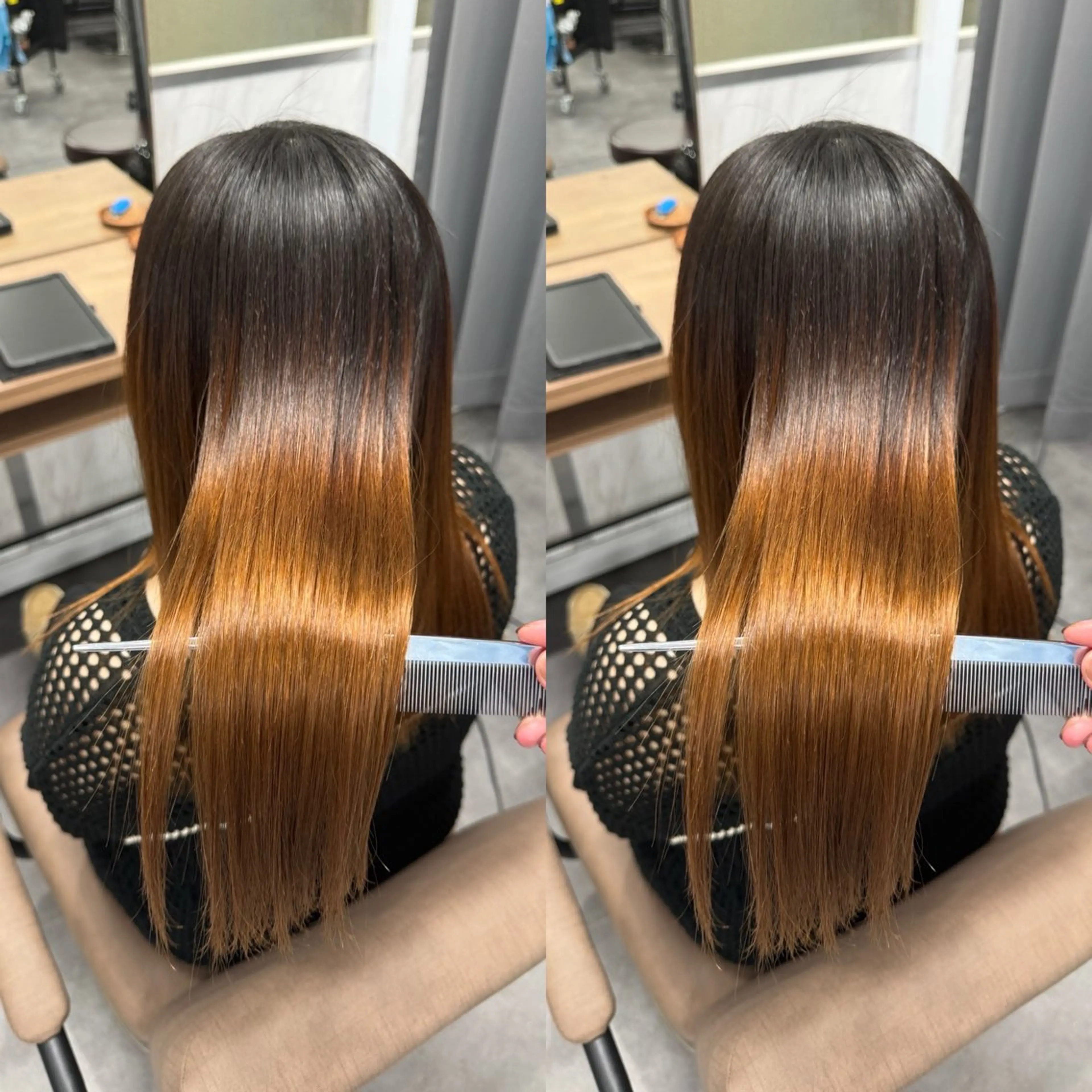 ロング 縮毛矯正 トリートメント TELAHAIR 副店長 YUTOのヘアスタイル