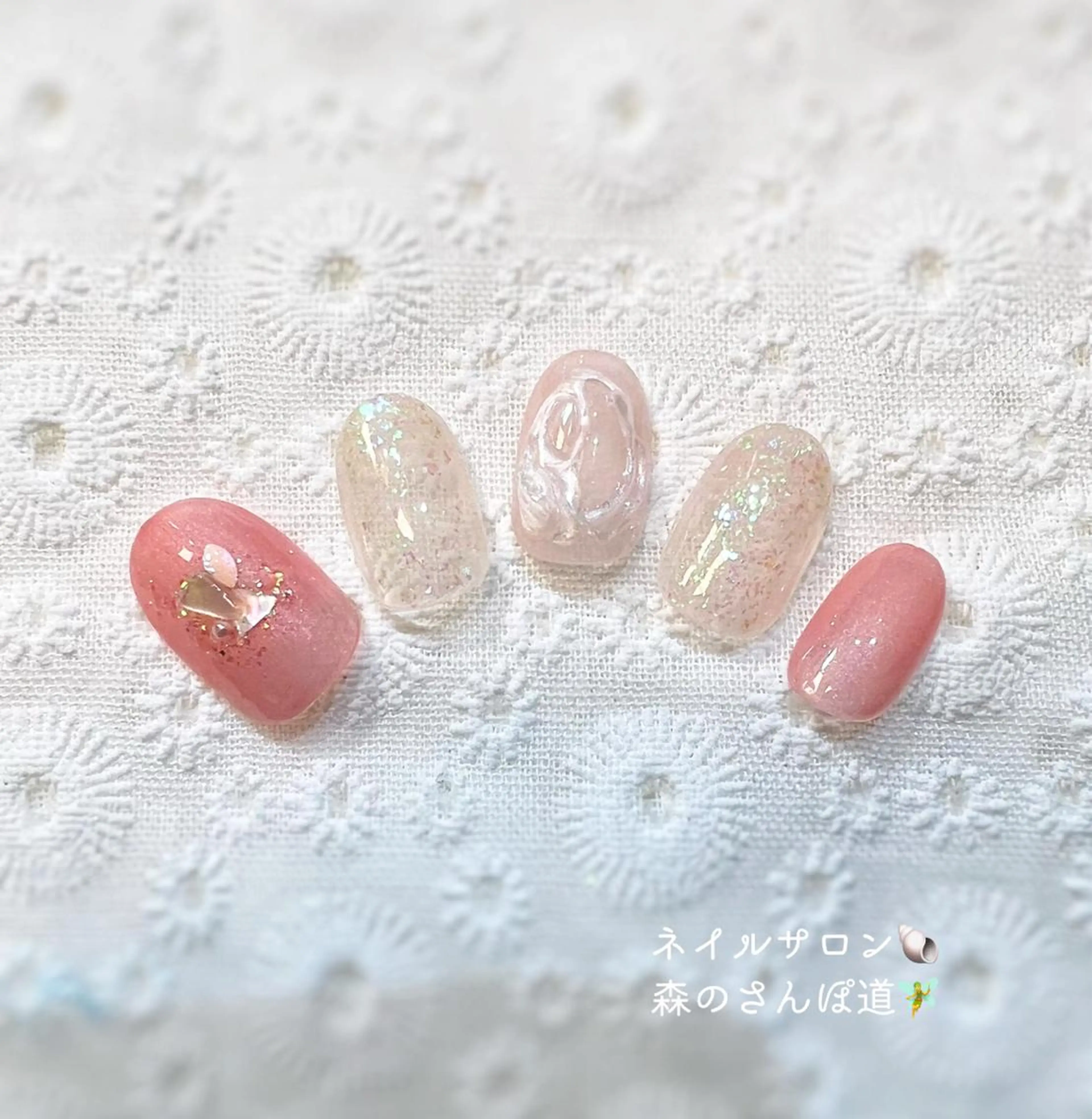 ネイル ハンドネイル 森のさんぽ道所属・ショートネイル 森のさんぽ道のネイルデザイン