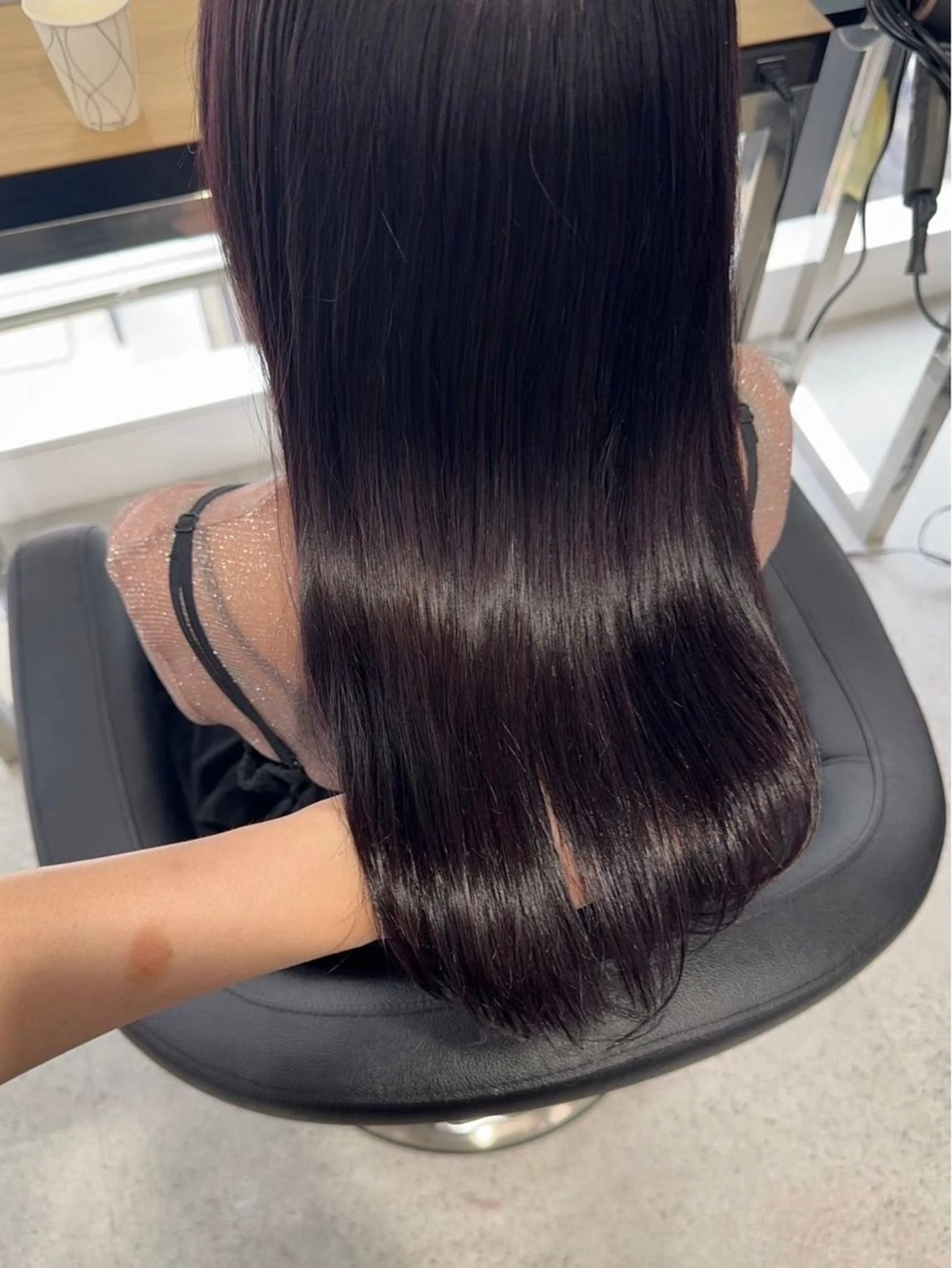 セミロング ヘアカラー miku/ラベンダー 透明感カラー🪻❤︎のヘアスタイル