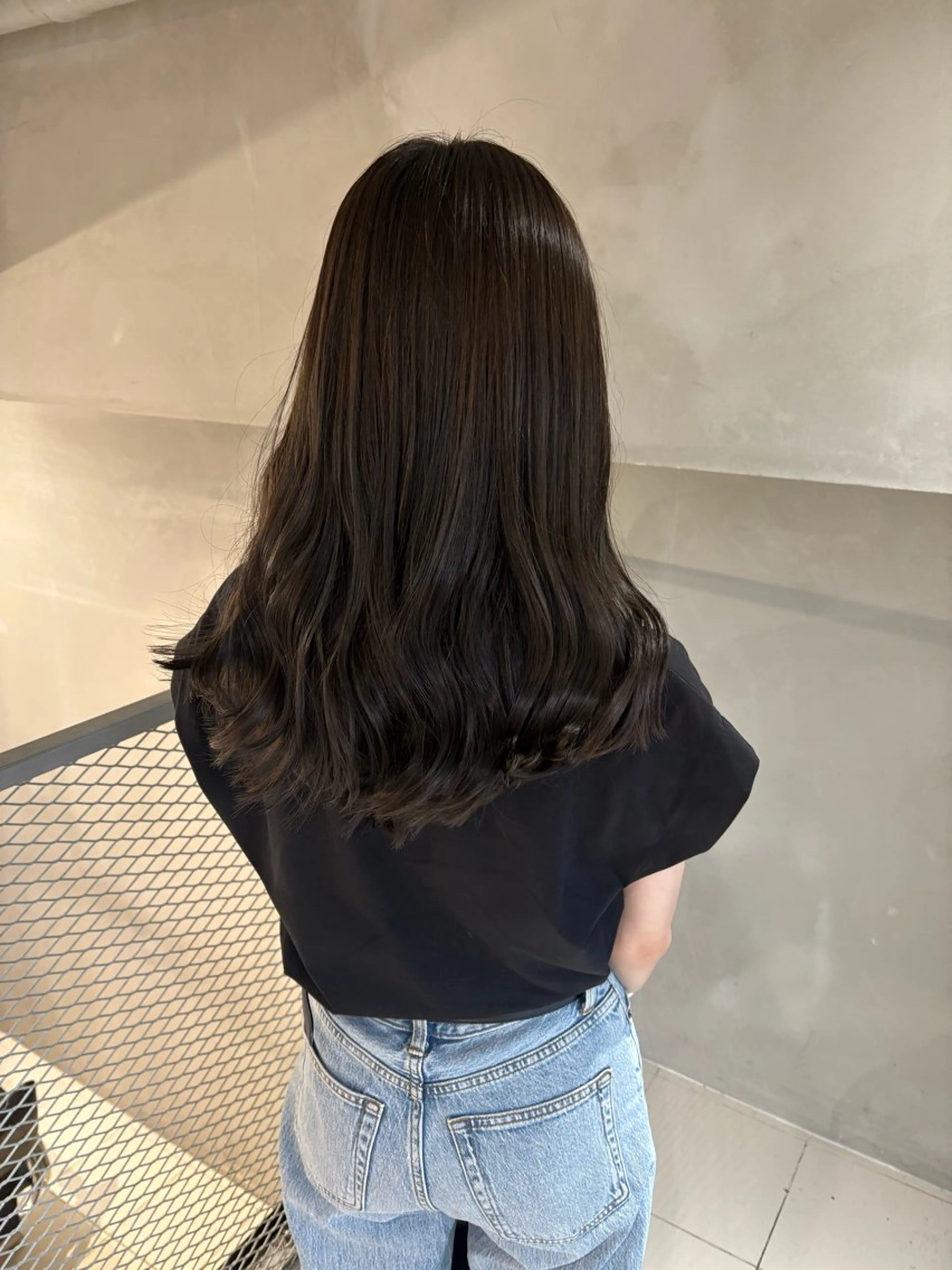 セミロング カラー グレージュ カット ヘアカラー トリートメント 透明感カラー🫧 nanohaのヘアスタイル