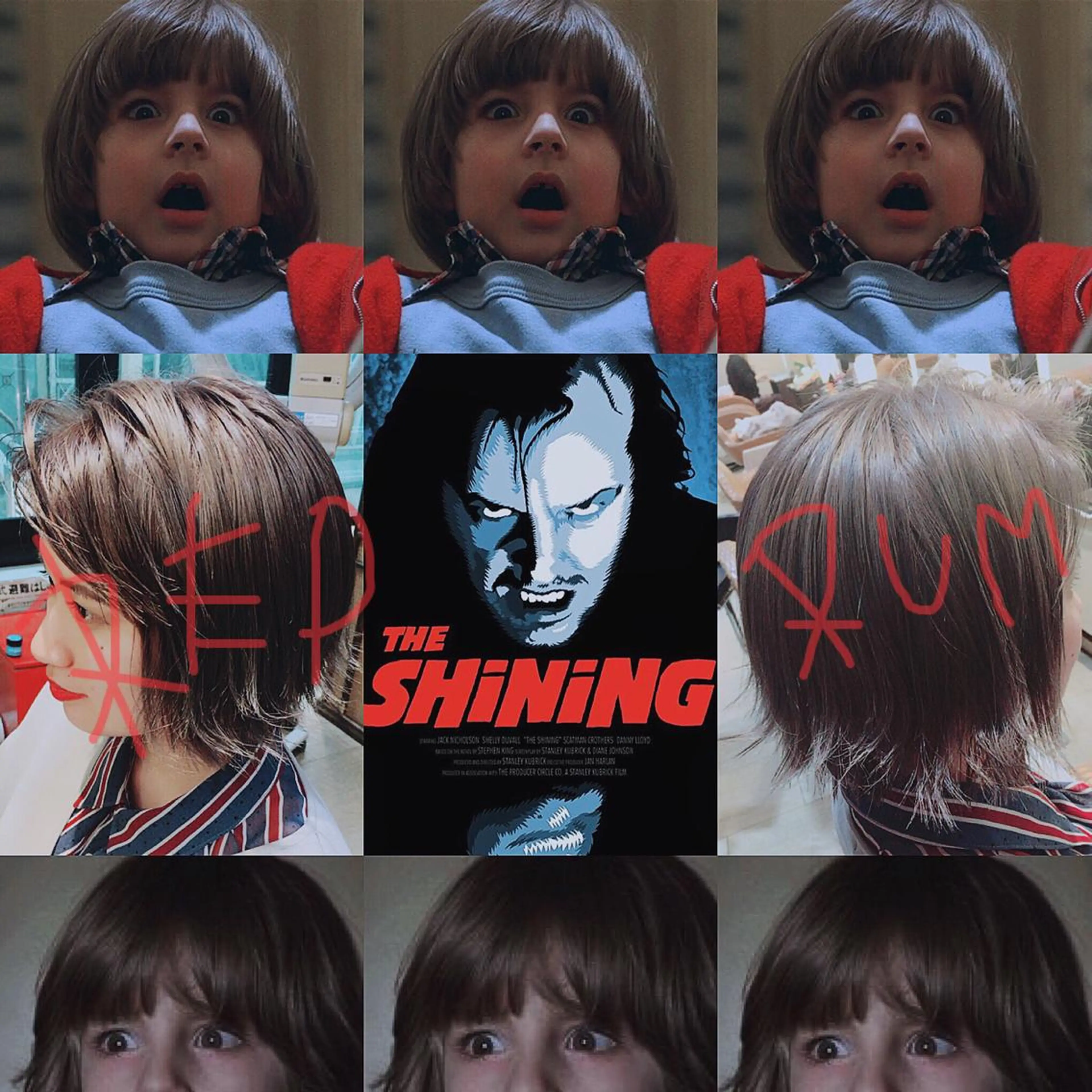 ミディアム カラー ウルフカット／吉村 桃子のヘアスタイル