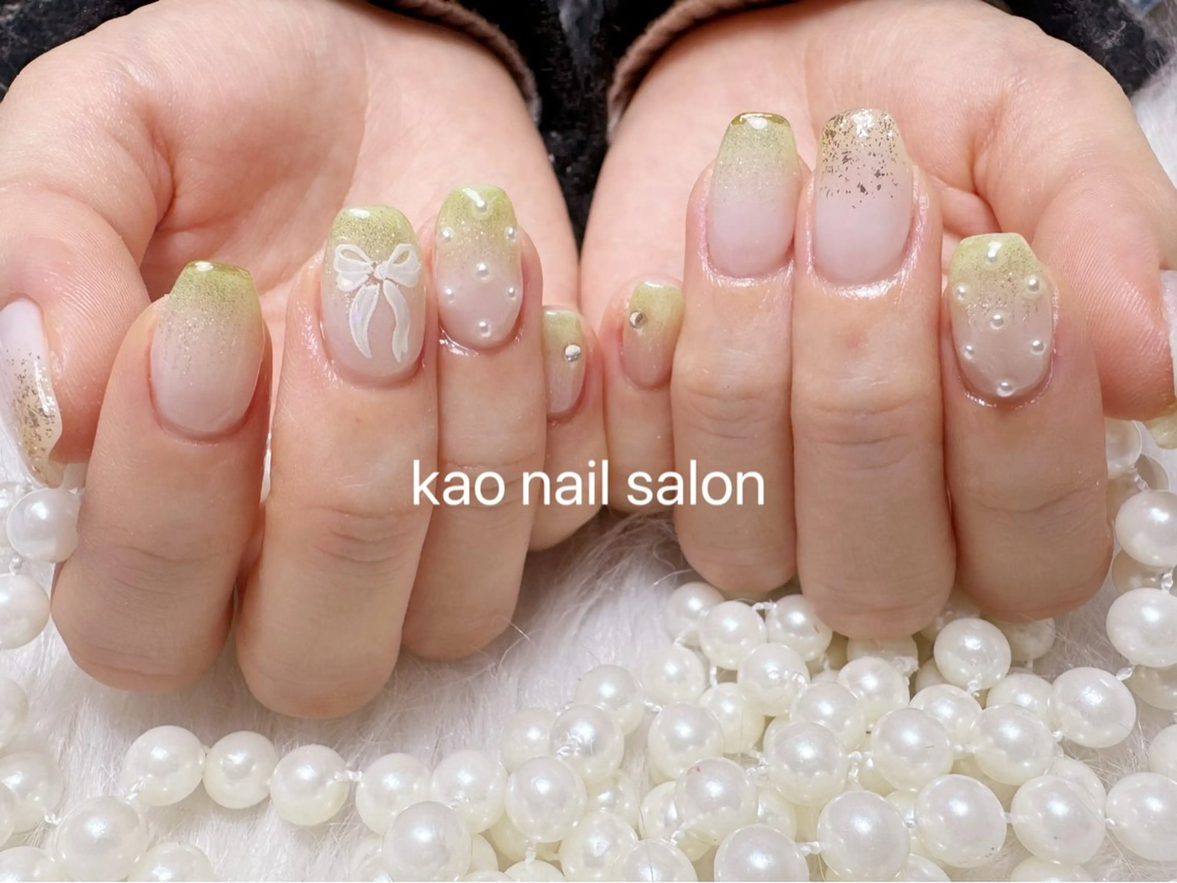 ネイル ハンドネイル kao nail マグネット/長さだしのネイルデザイン