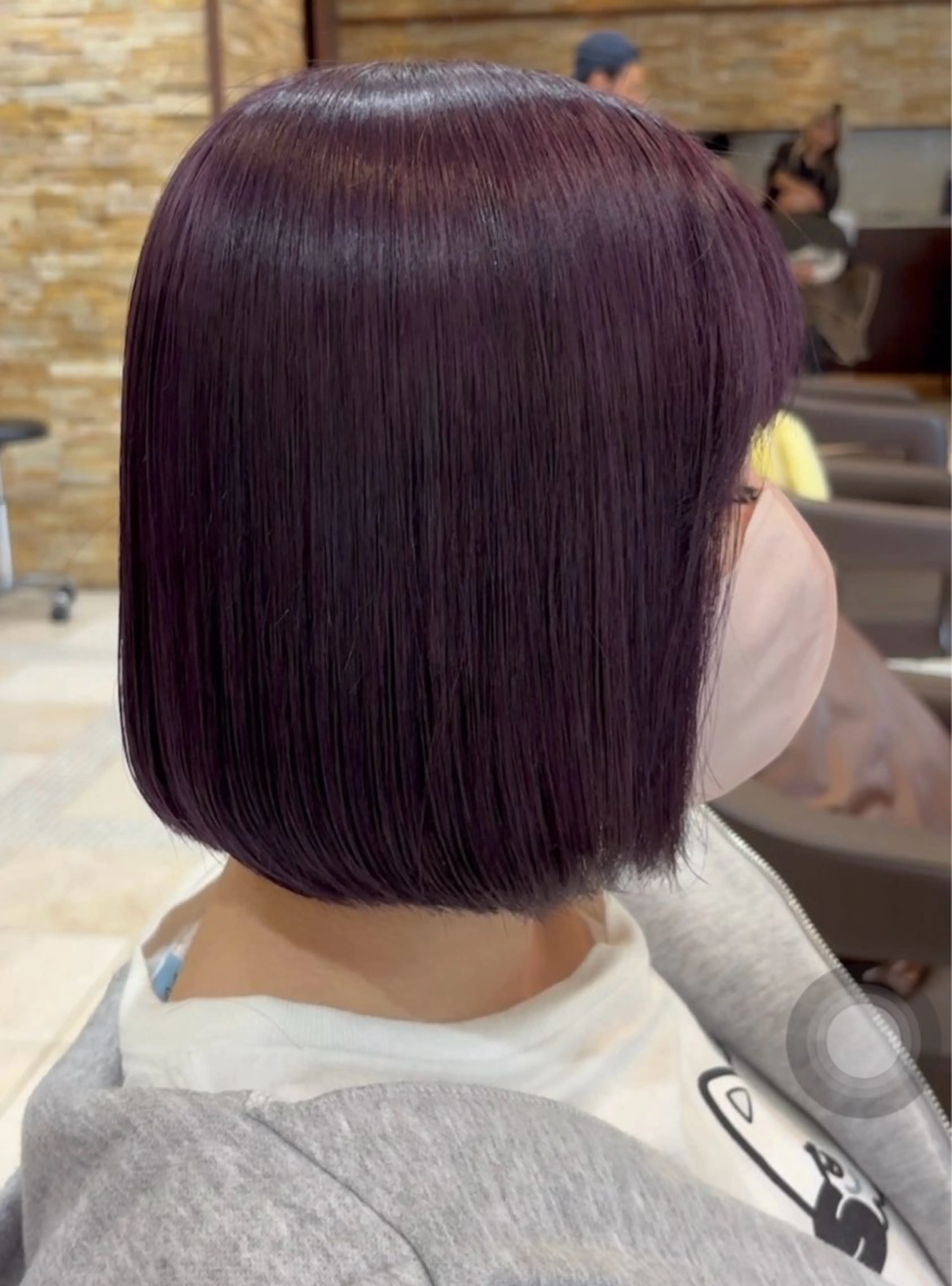 【早得クーポン🌿10時～11時】カラー+オージュアトリートメント+前髪カット、顔周りカットの写真