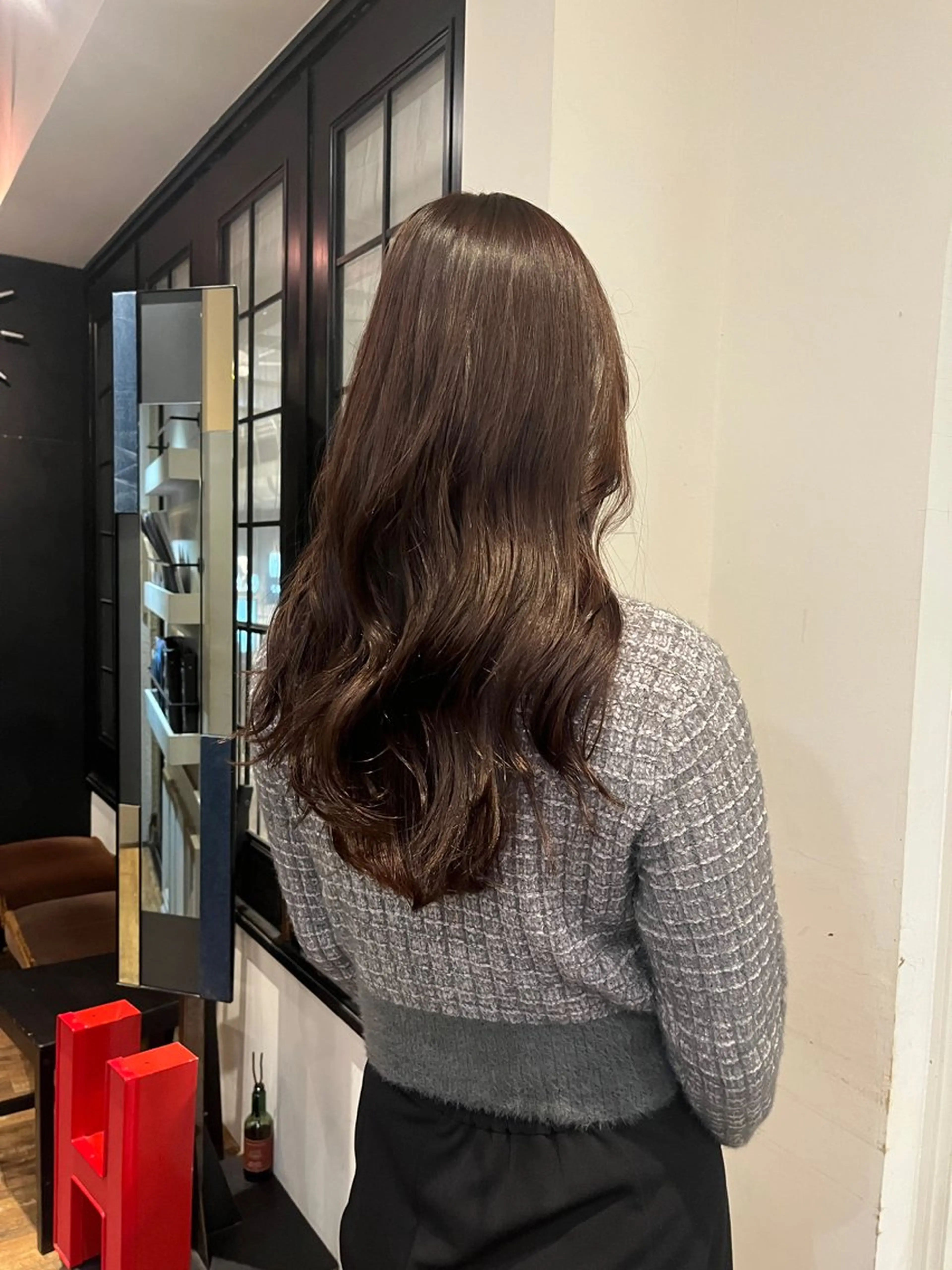 ロング カラー ブラウンカラー カット ヘアカラー 竹内 穂乃佳のヘアスタイル