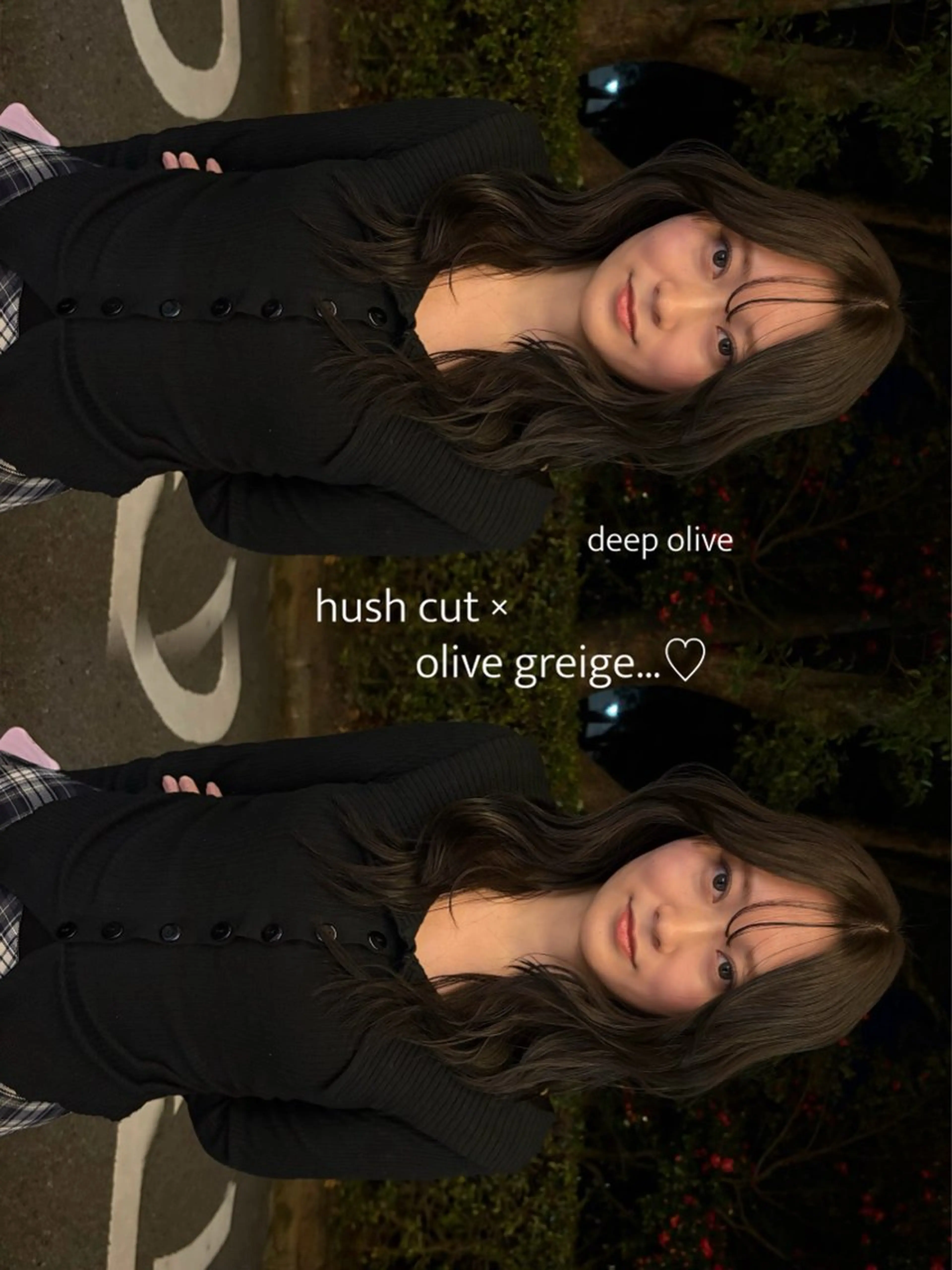 セミロング ハッシュカット カット ヘアカラー トリートメント 韓国レイヤー꙳⟡. YOKE reinaのヘアスタイル