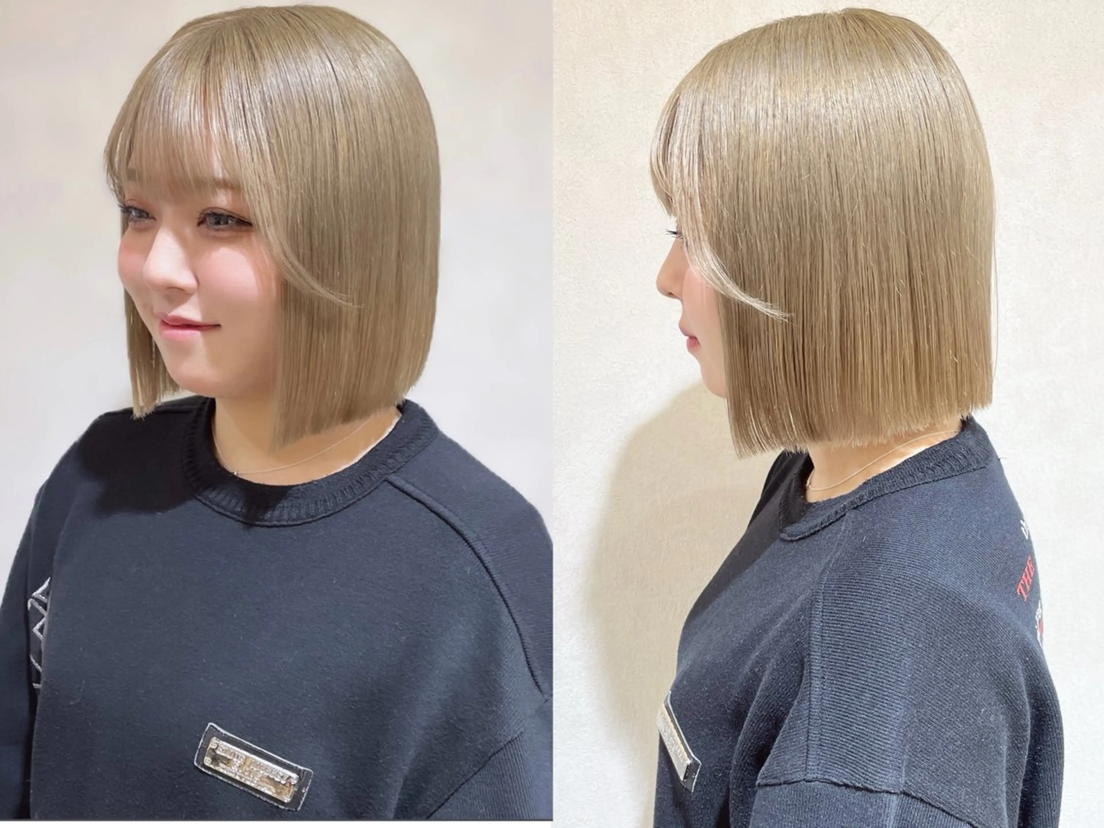 ショート カラー ブリーチ ハイトーンカラー ボブ ヘアカラー トリートメント 🍬kanami 🍬ボブ/暖色カラーのヘアスタイル