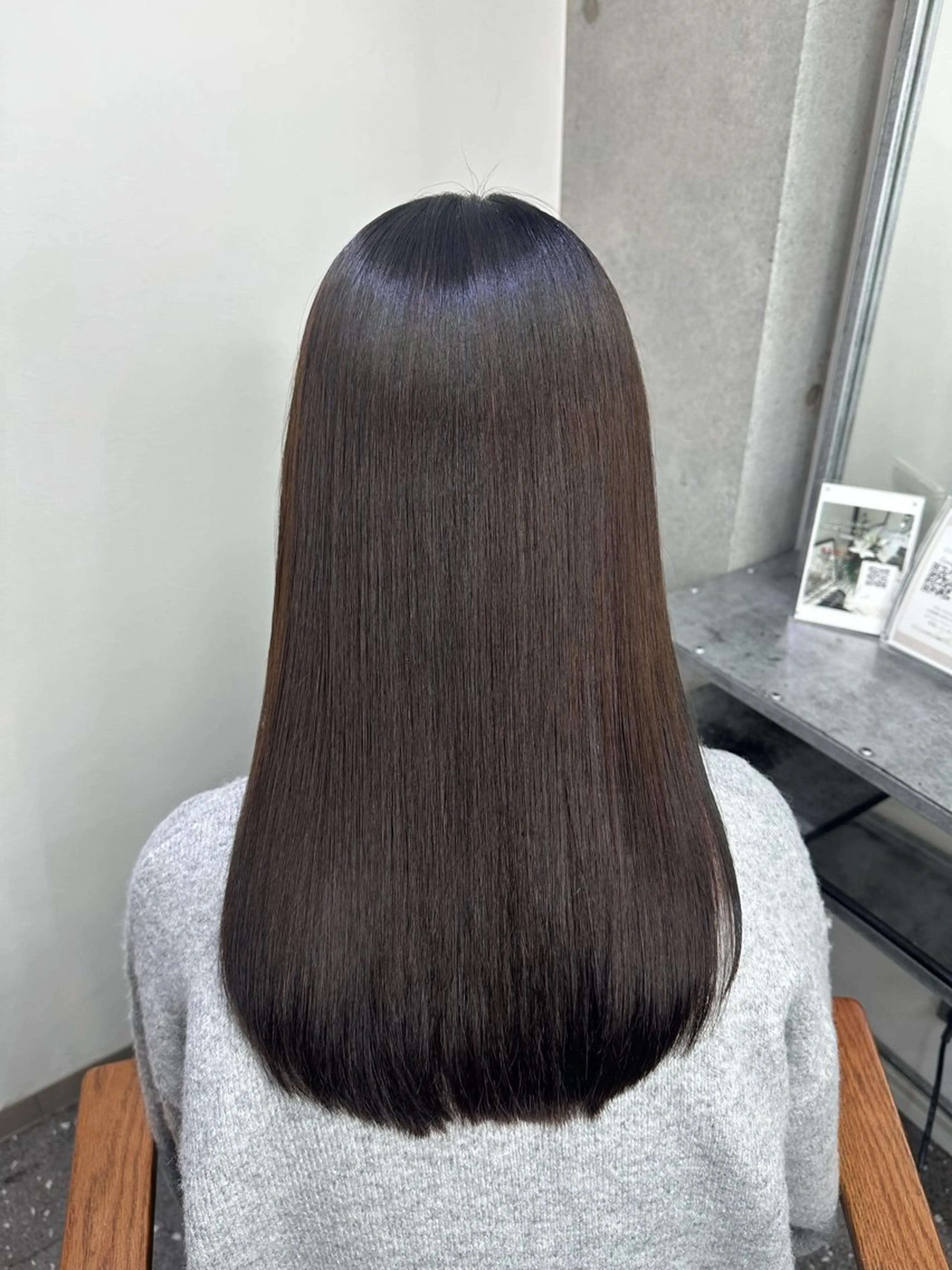 ロング パーマ カット 縮毛矯正 トリートメント 髪質改善⭐️縮毛矯正 中野⭐️Rinaのヘアスタイル