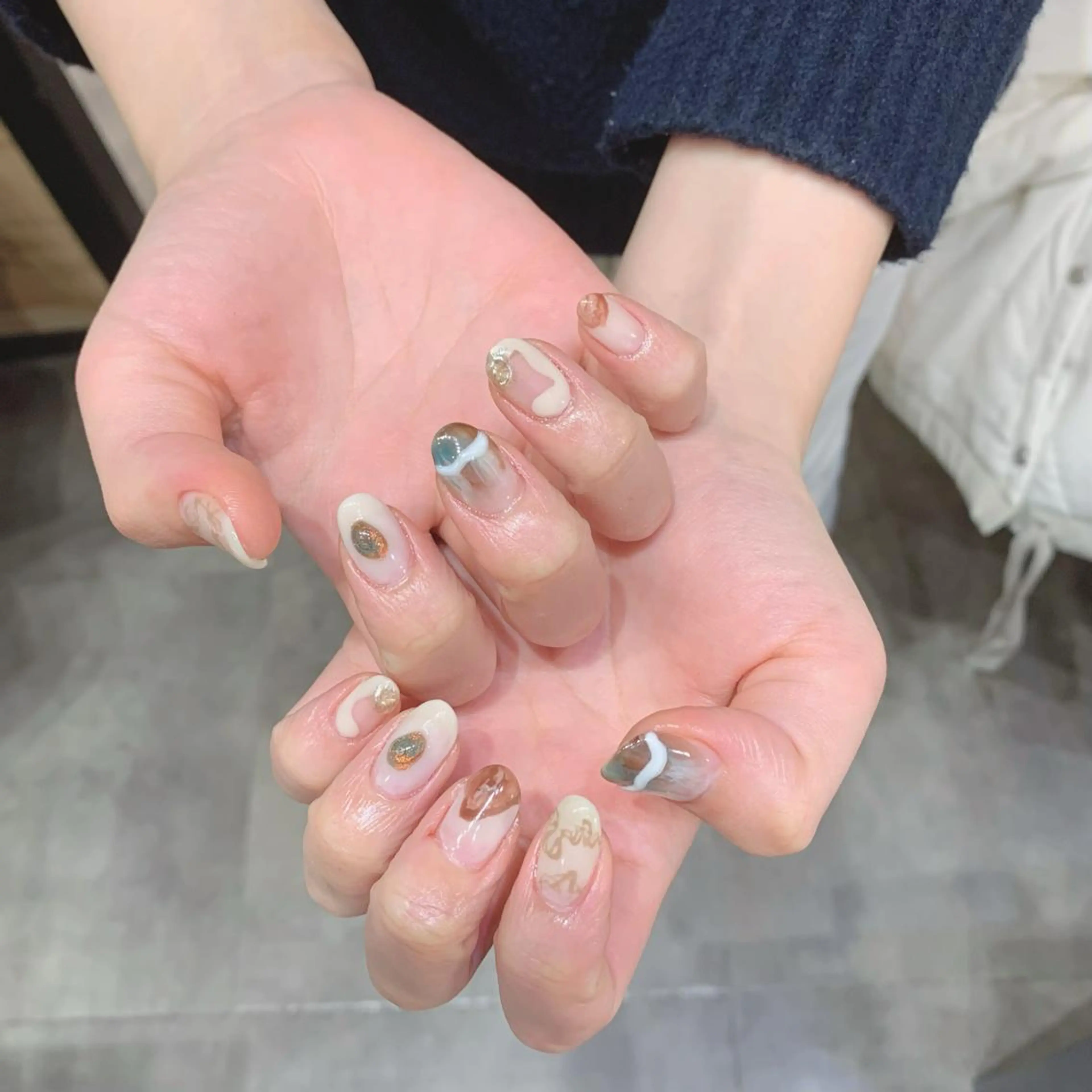 ネイル ニュアンスネイル ハンドネイル YUKIMO🍎名駅 /ニュアンスのネイルデザイン