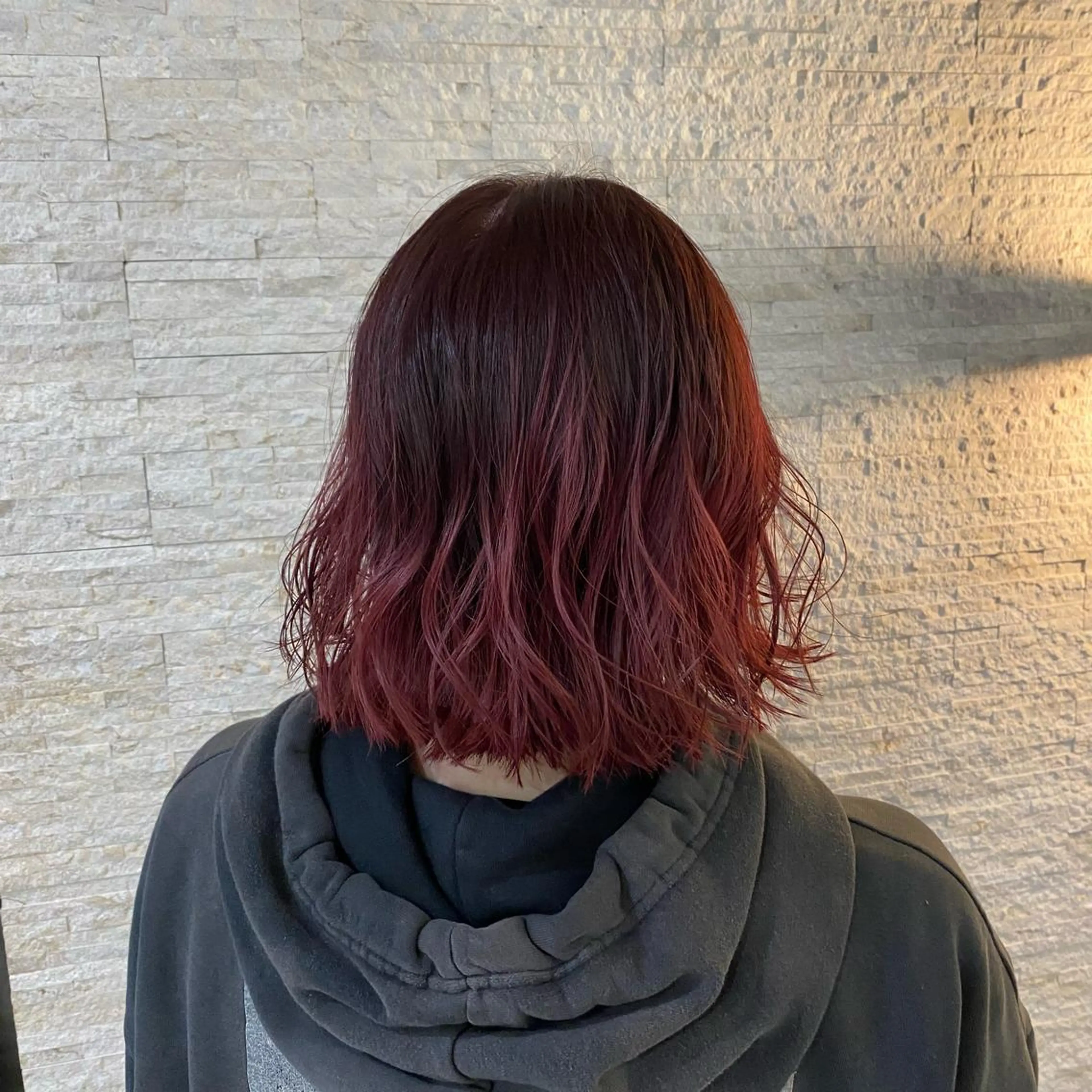 ミディアム カラー カシス ピンクカラー Agu hair TENOE大宮氷川参道店所属・☀️透明感艶感カラー 増田魁土☀️のヘアスタイル