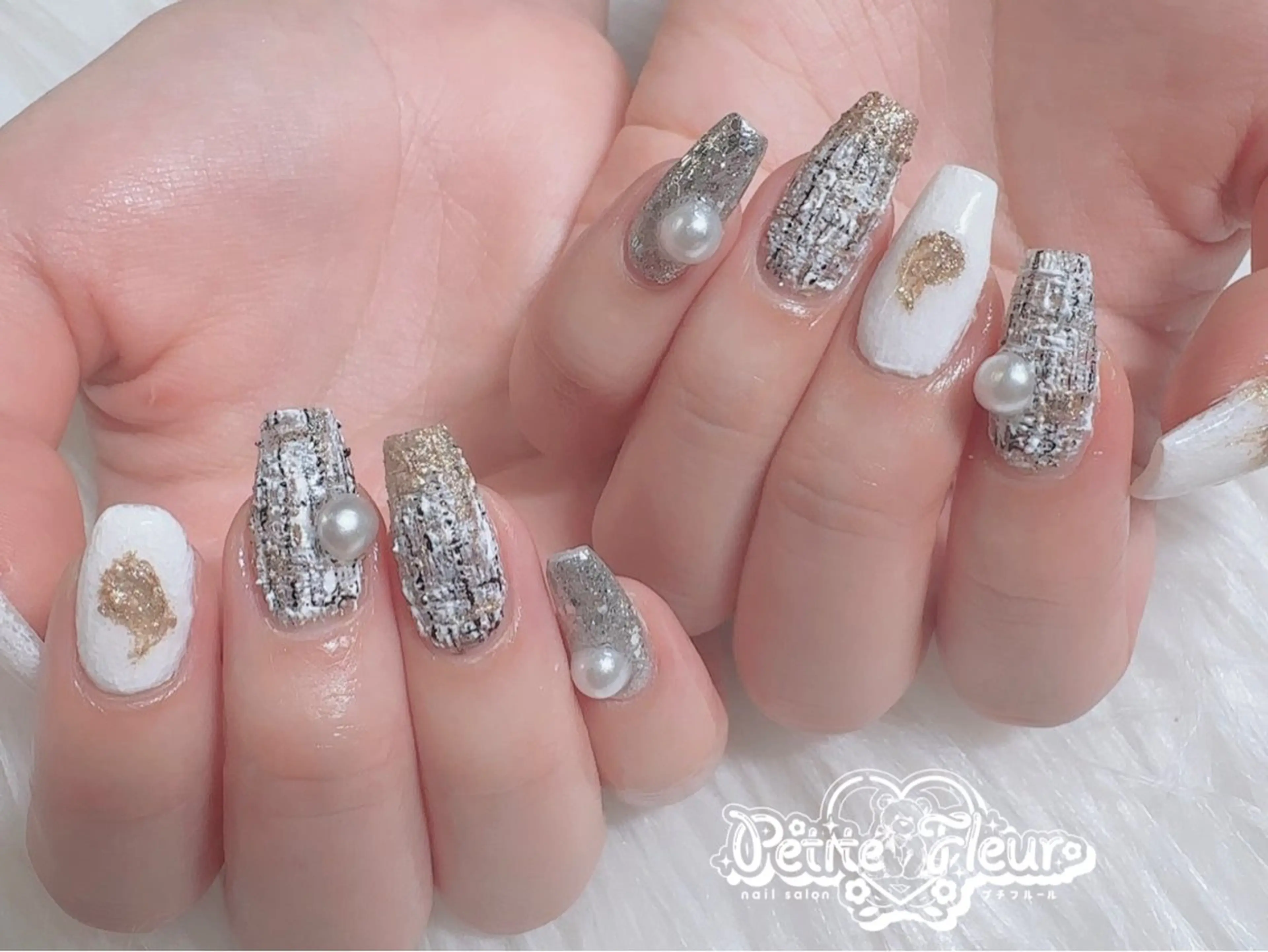 ネイル ハンドネイル ❁⃘*。Petite fleur❁⃘*りさのネイルデザイン