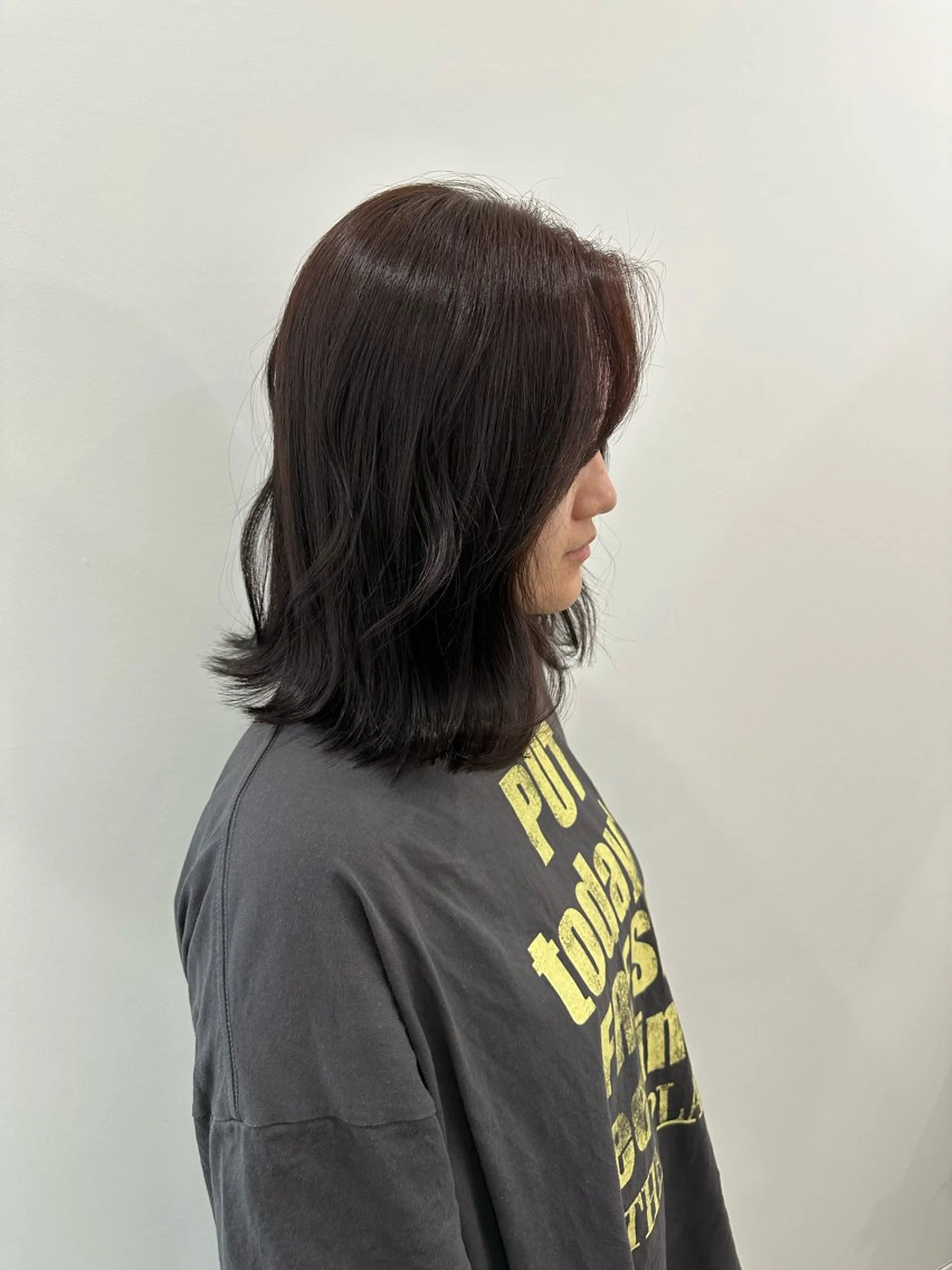 ミディアム カラー カット ヘアカラー トリートメント ヘアセット/艶カラー 💐nao.のヘアスタイル