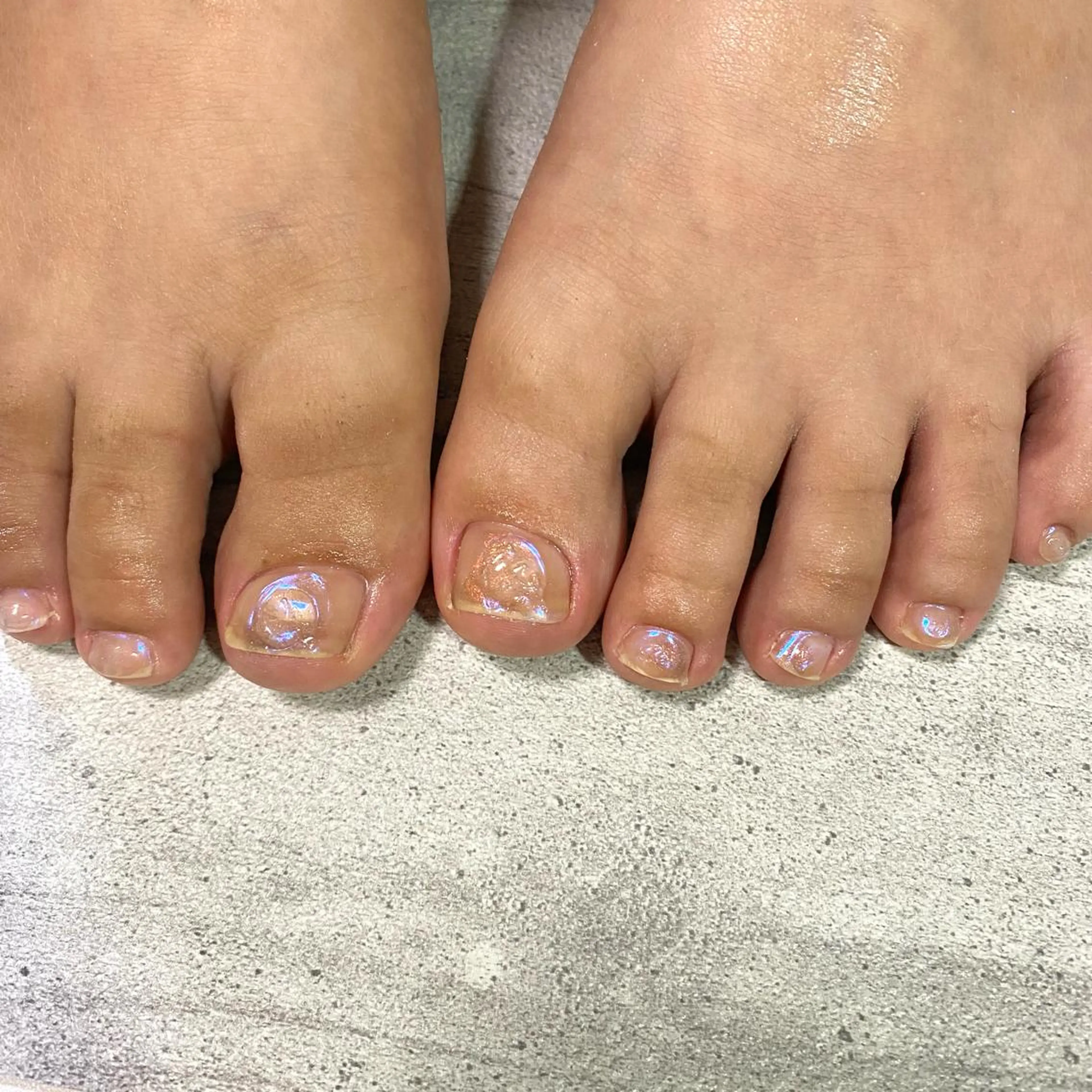 ショート カラー ヘアアレンジ メンズ キッズ ネイル マツエク・マツパ アイブロウ 透明感カラー オーロラネイル クリアネイル フットネイル 今福鶴見ネイル 8(ｴｲﾄ)のネイルデザイン