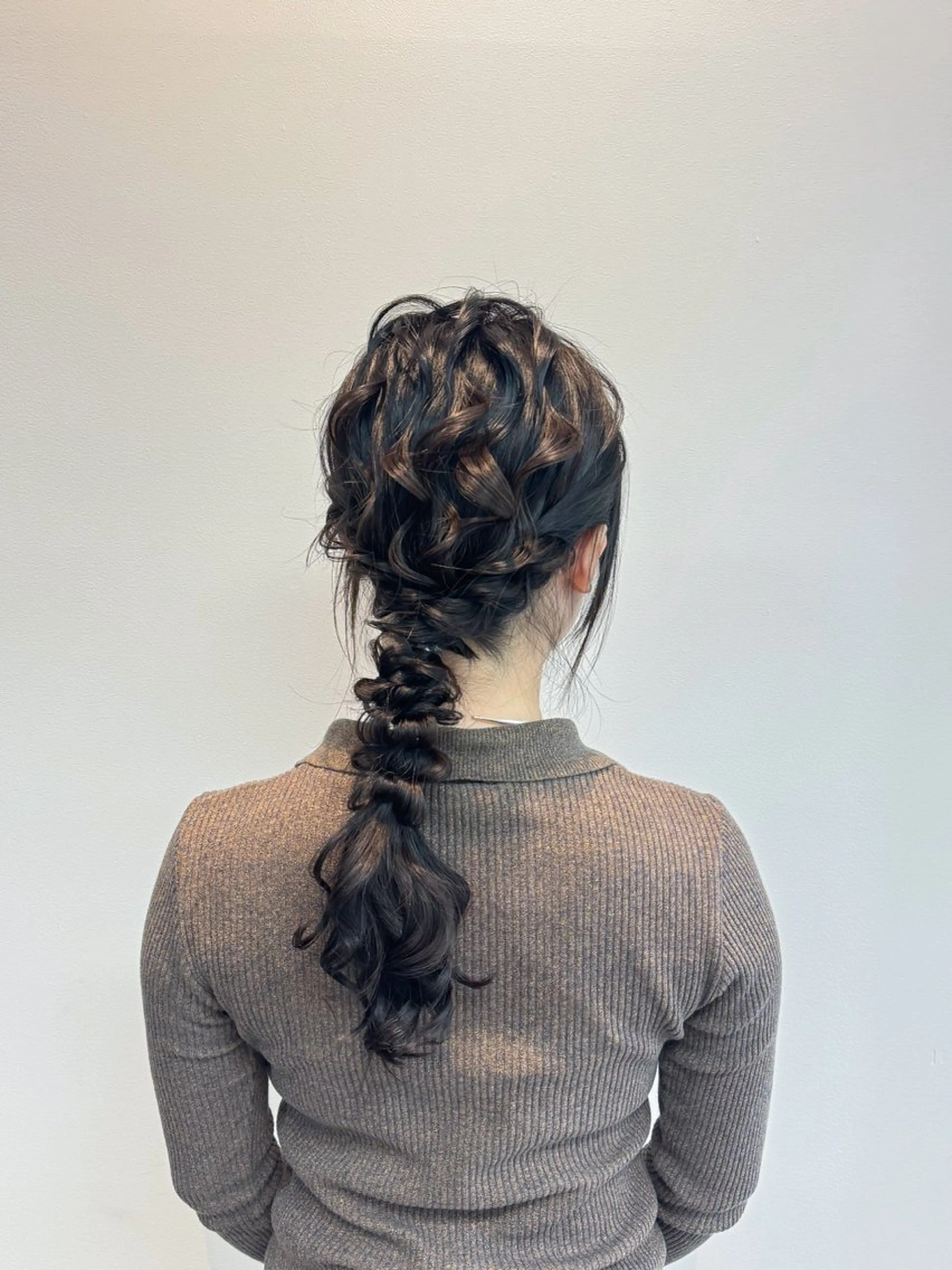 ロング レイヤーカット ヘアセット たけかわ みちのヘアスタイル