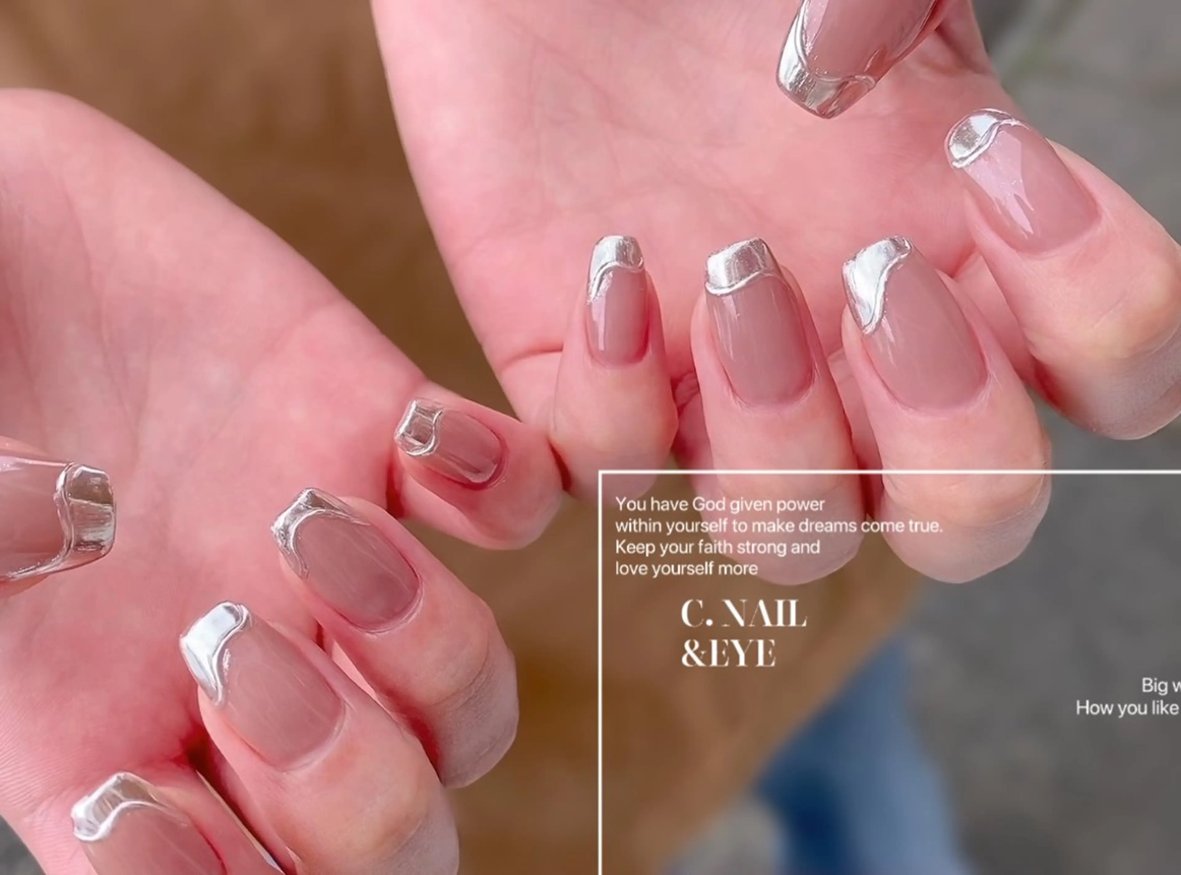 ネイル 入学式 フラッシュネイル フットネイル 卒業式 氷ネイル・うるうるネイル C.Nail &Eye筑紫駅のネイルデザイン