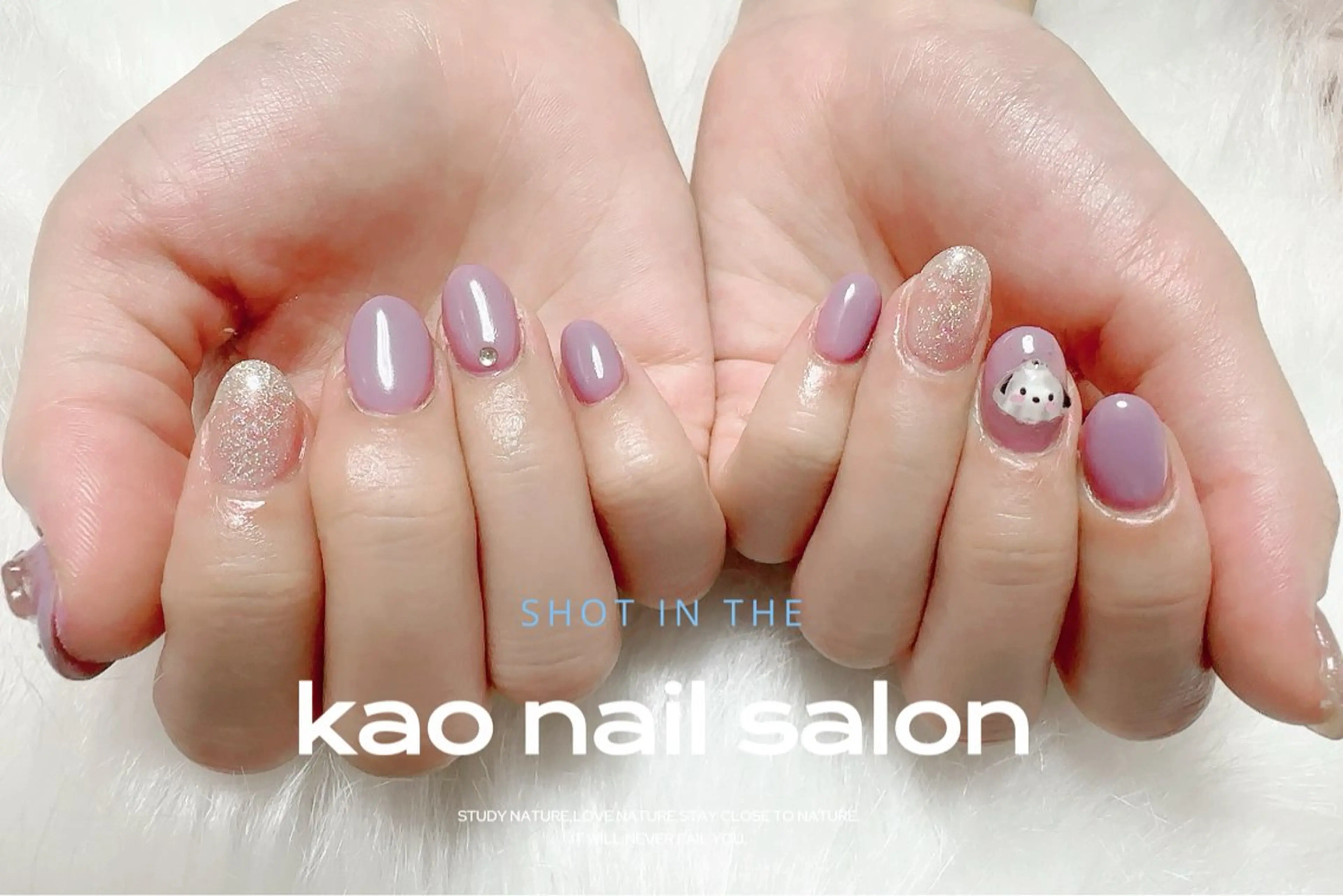 ネイル ハンドネイル kao nail マグネット/長さだしのネイルデザイン