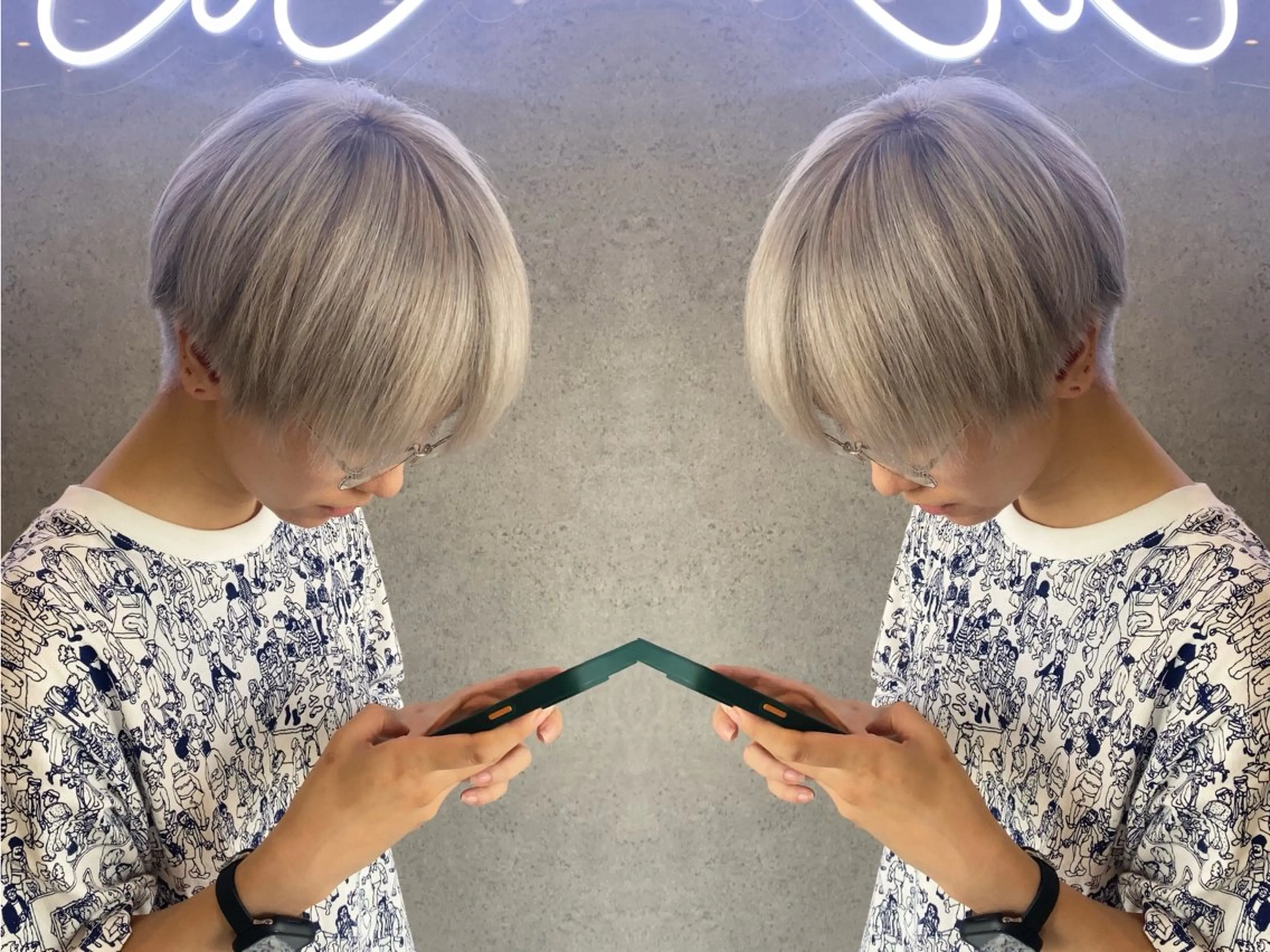 ショート 外国人風カラー ヘアカラー ARCANA アルカナのヘアスタイル