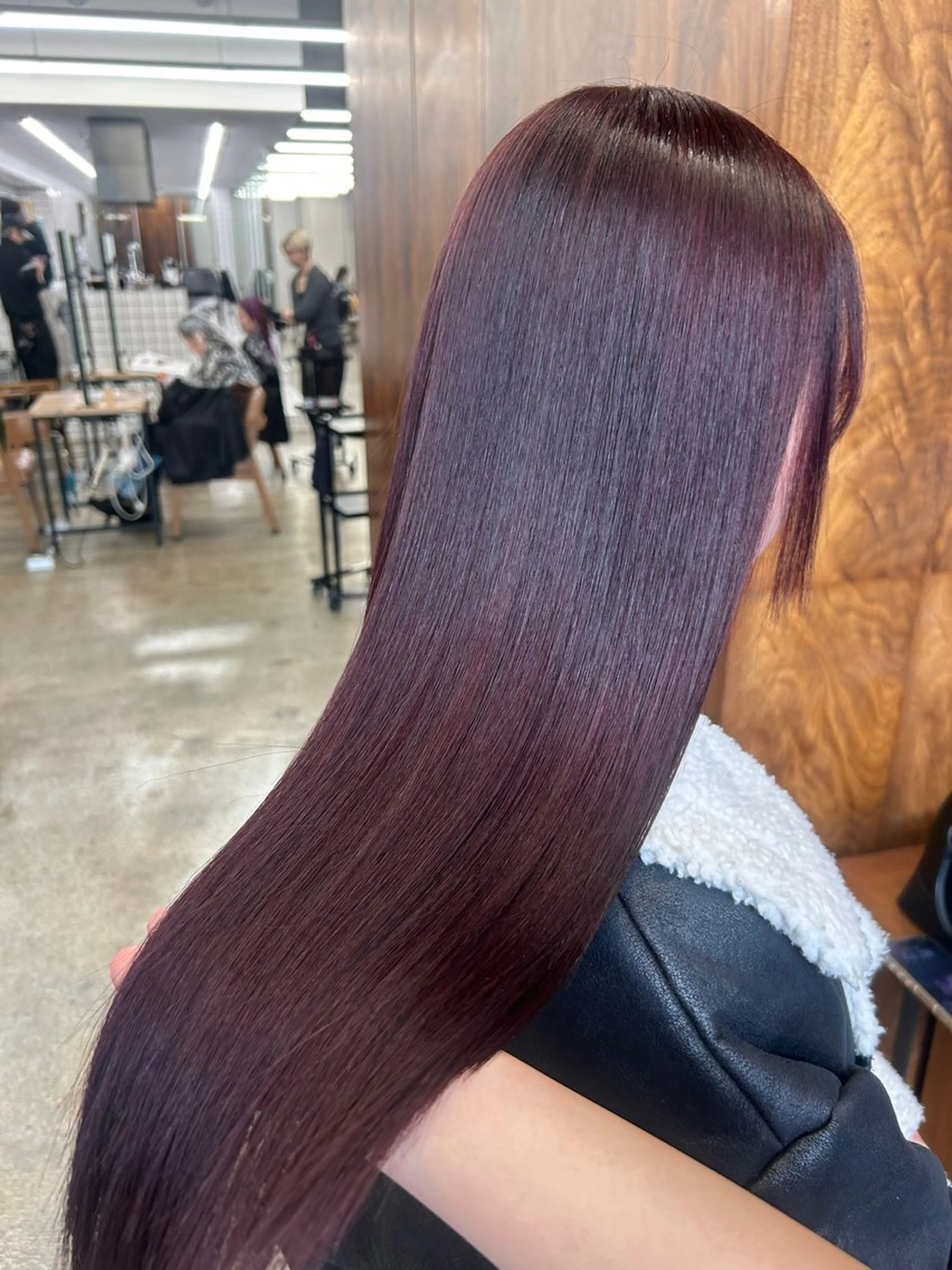 ロング カラー ヘアカラー トリートメント ♡ラベンダー/ピンク /顔まわり♡ネイロのヘアスタイル