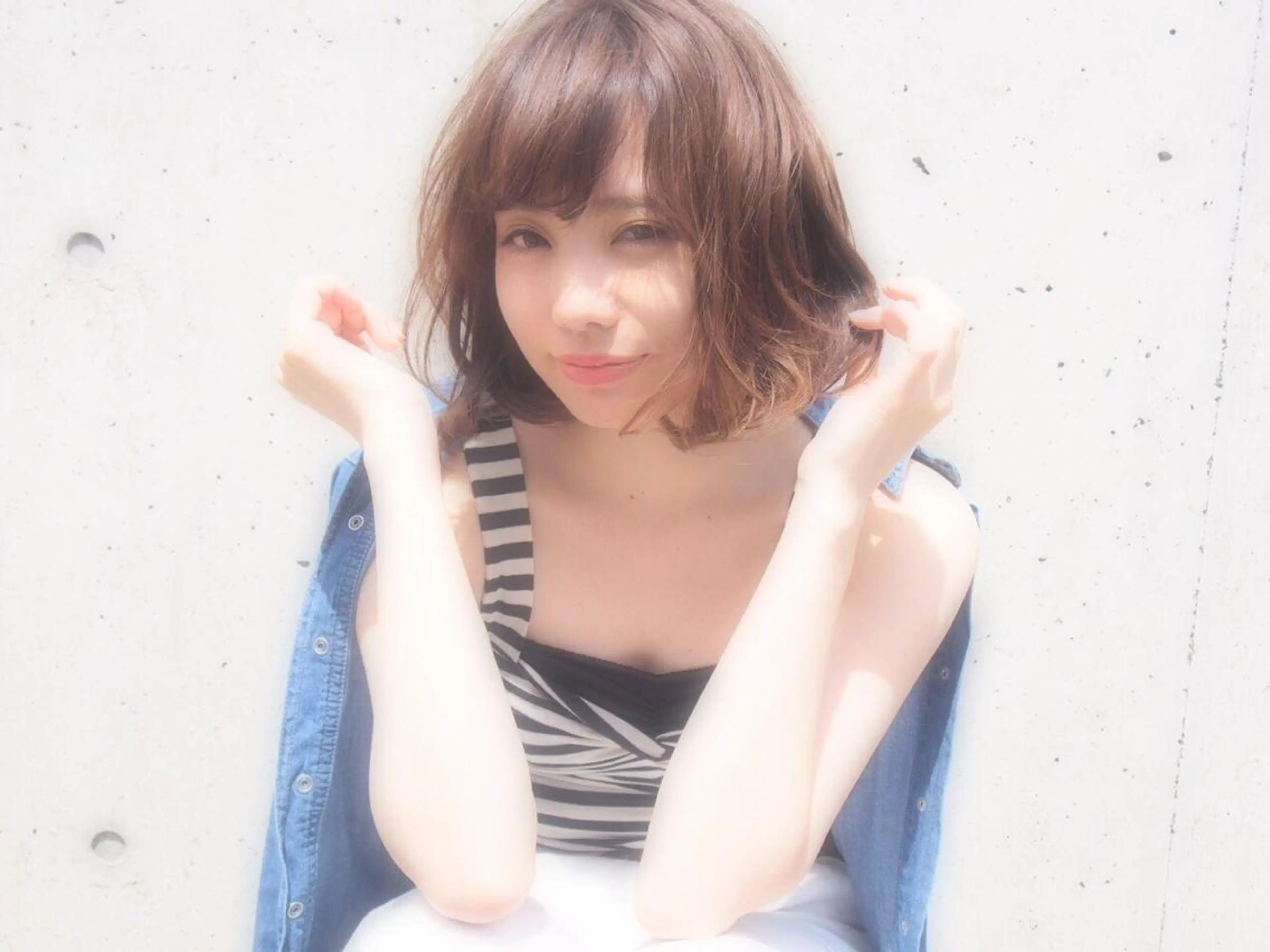 ショート ミディアム セミロング ロング カラー パーマ ヘアアレンジ メンズ キッズ ネイル マツエク・マツパ ミディアムパーマ メンズブリーチ メンズハイライト メンズハイトーン メンズインナーカラー 韓国風×透明感カラー 髪質改善オタベシンヤのヘアスタイル