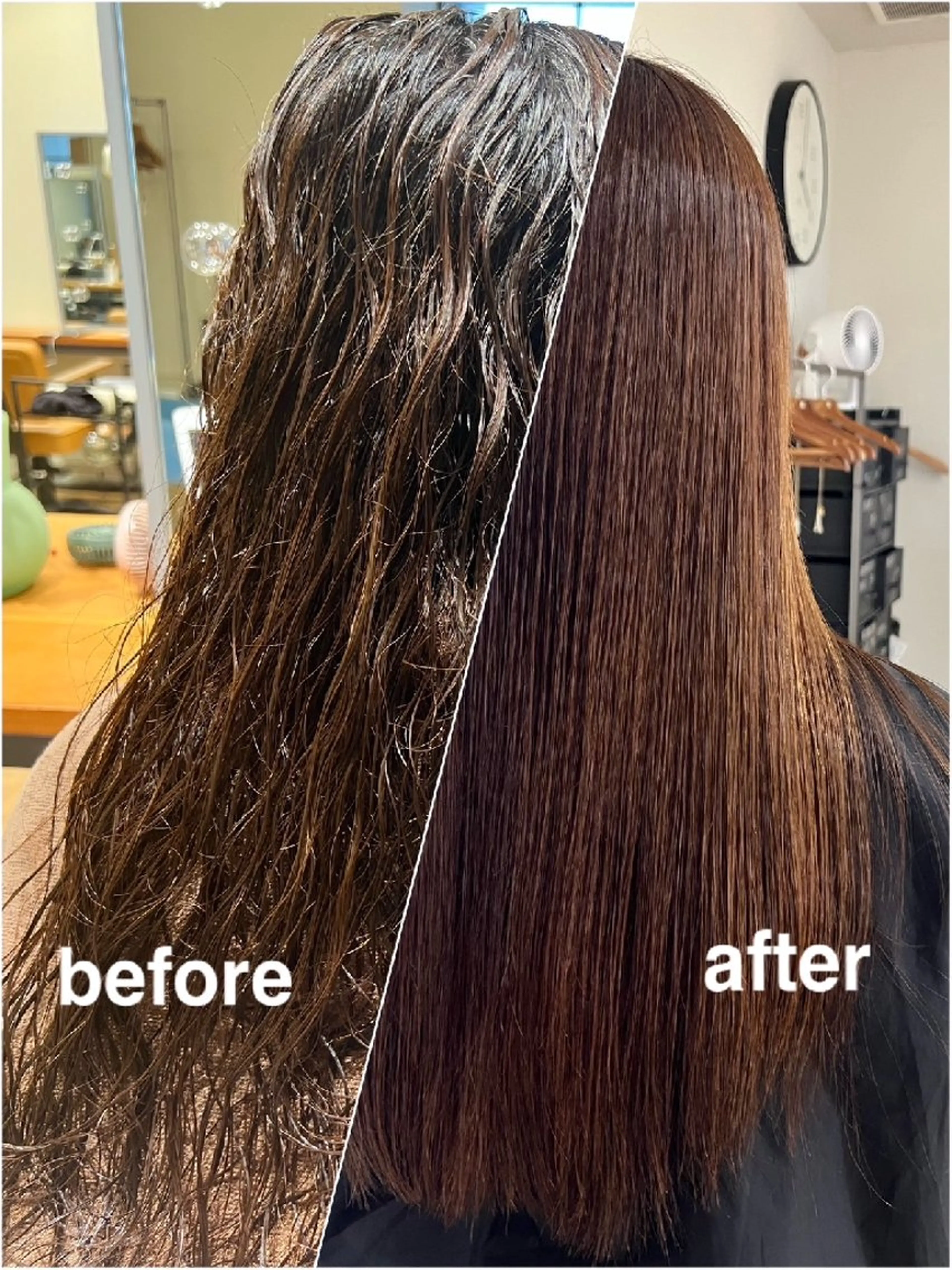 【酸性縮毛矯正】＋トリートメント付き　髪質に合わせてお薬をチョイスさせて頂きます✨の写真