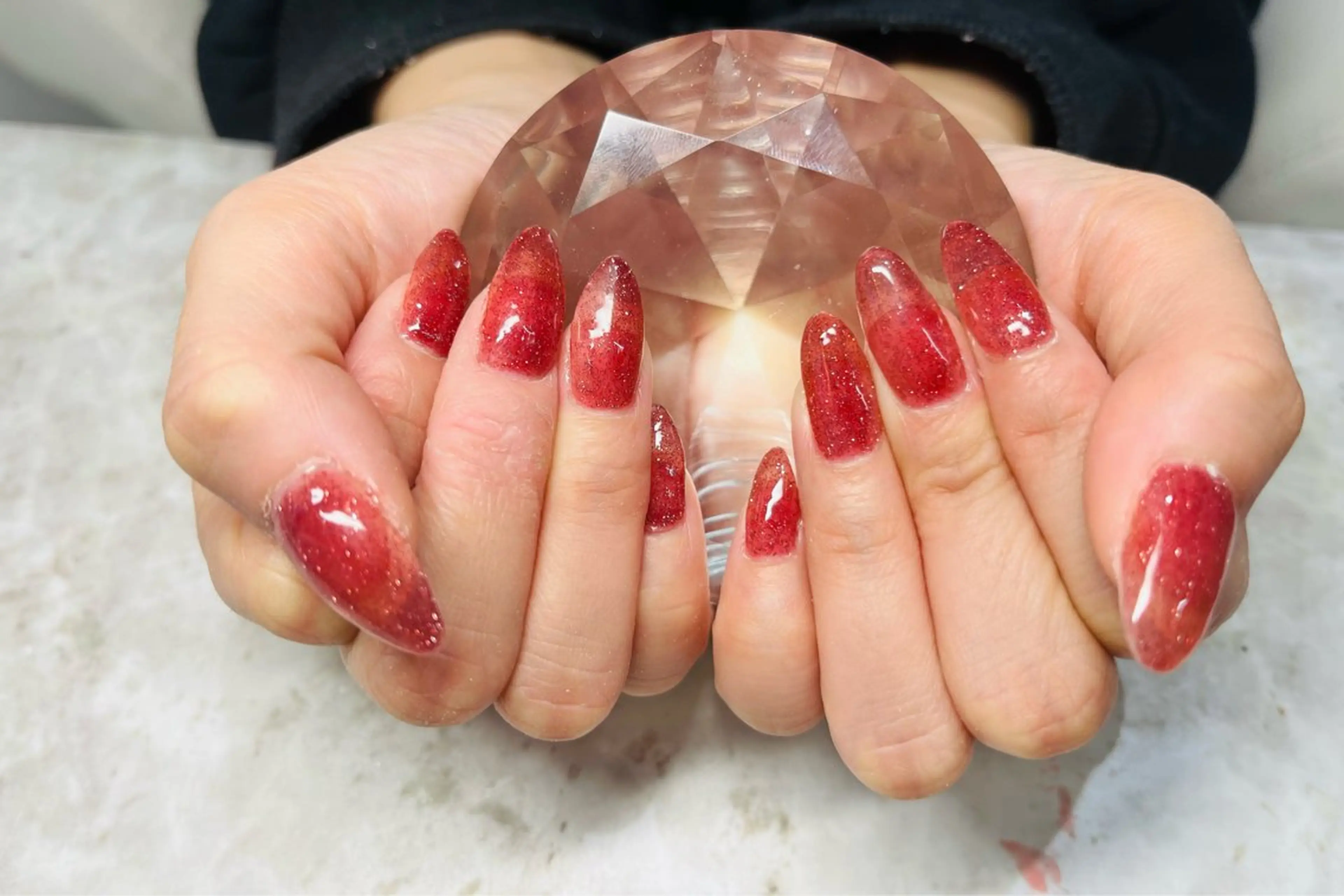 ネイル フラッシュネイル キラキラネイル ハンドネイル Nail ecxia ／Reikaのネイルデザイン