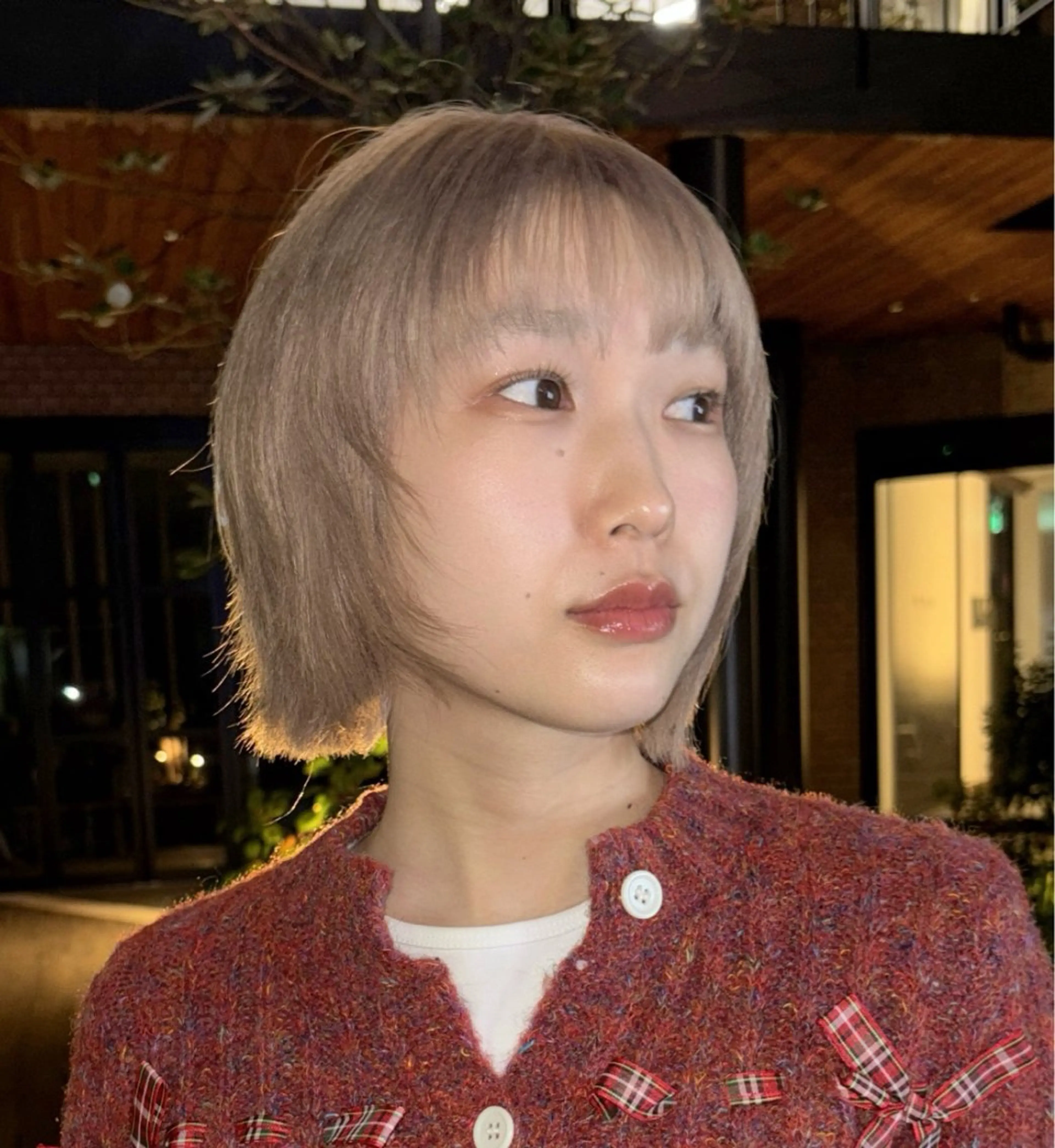 ショート ボブレイヤー ボブ レイヤーカット 似合わせカット カット 重里 瑠花のヘアスタイル